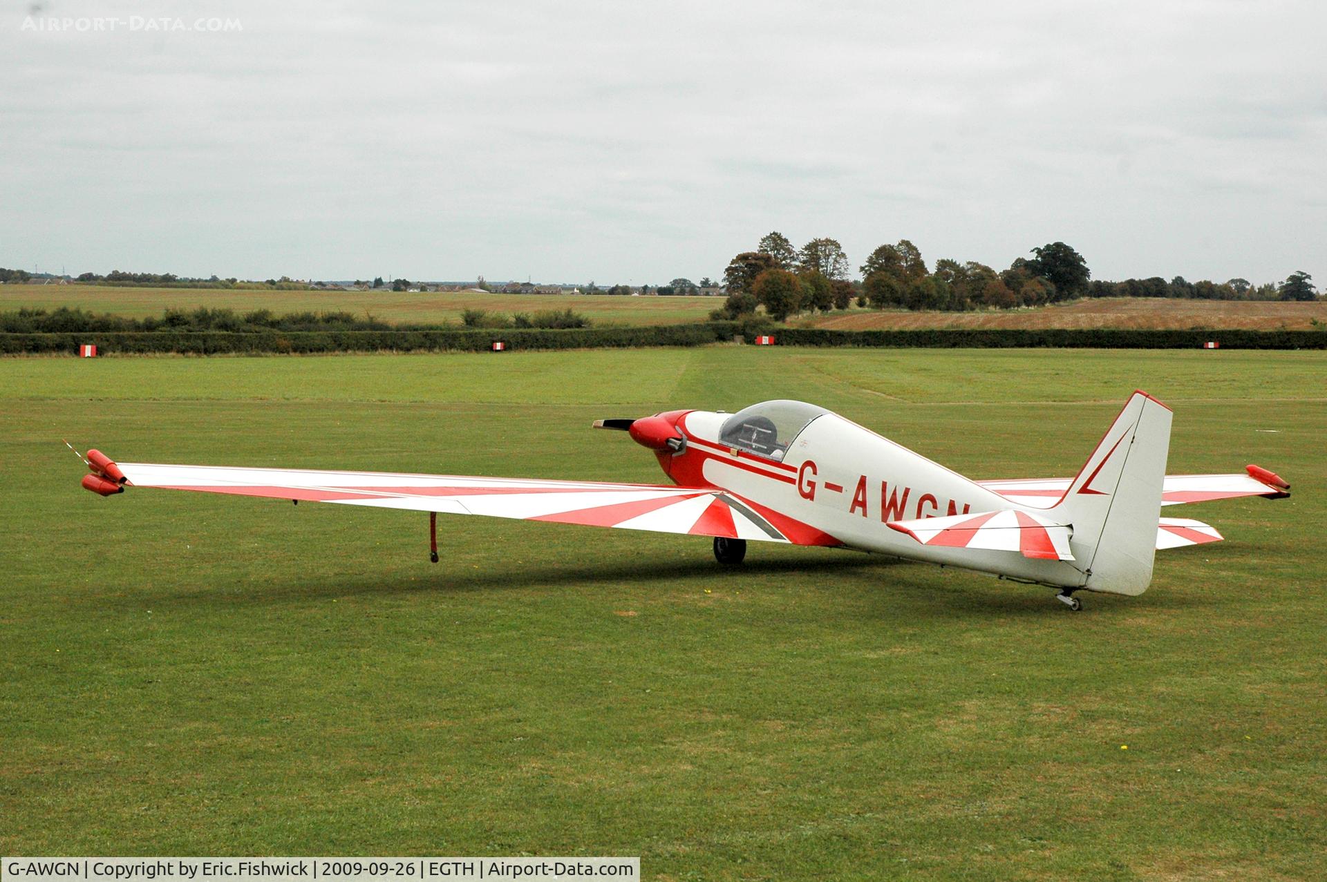 G-AWGN, 1968 Sportavia-Putzer Fournier RF-4D C/N 4084, 1. G-AWGN at Shuttleworth Evening Air Display Sep 2009