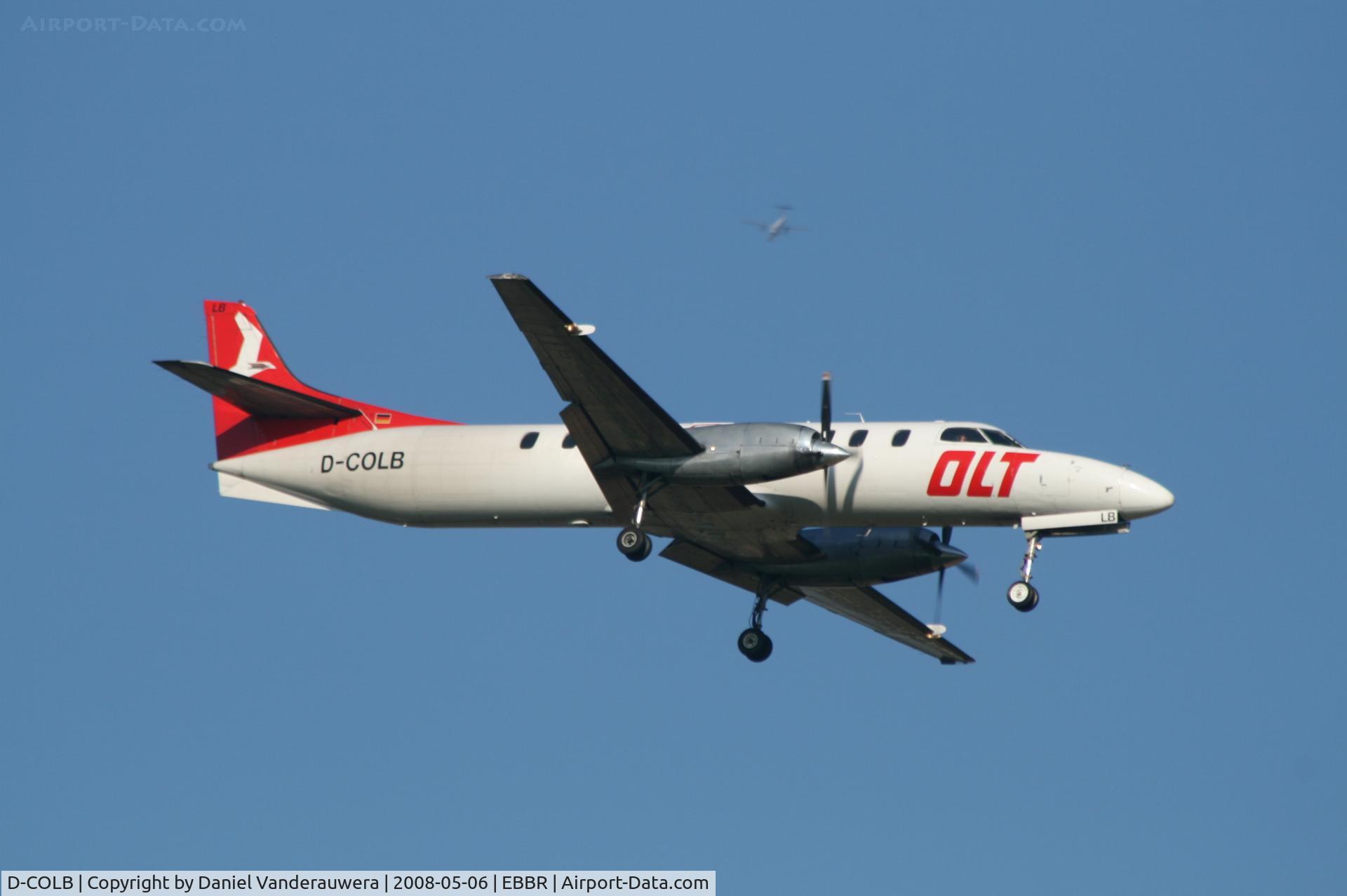 D-COLB, 1989 Fairchild SA-227AC Metro III C/N AC-754B, arrival of flight OL160 to rwy 02