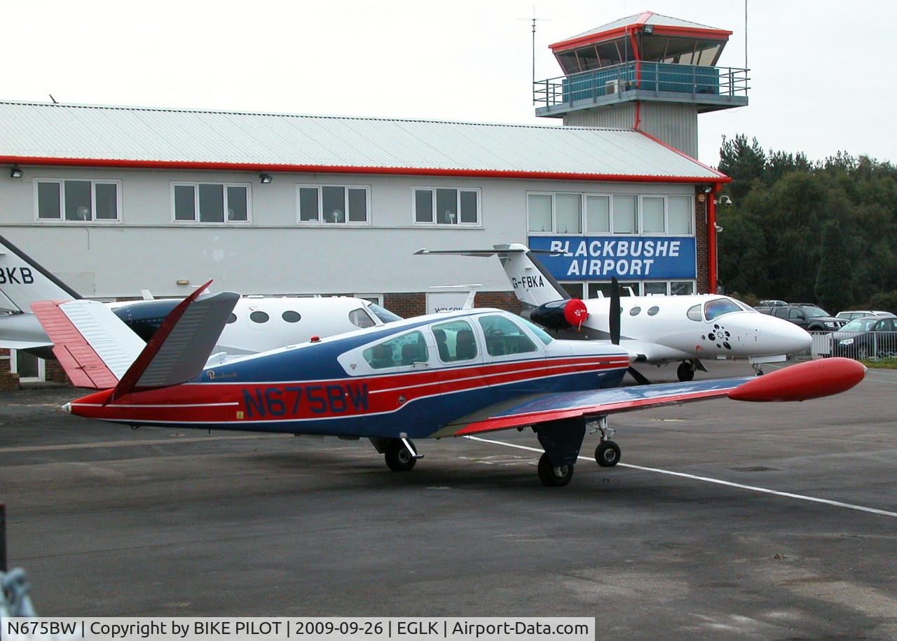 N675BW, 1978 Beech V35B Bonanza C/N D-10134, BRAVO WHISKY IN FRONT OF OPS AND TOWER