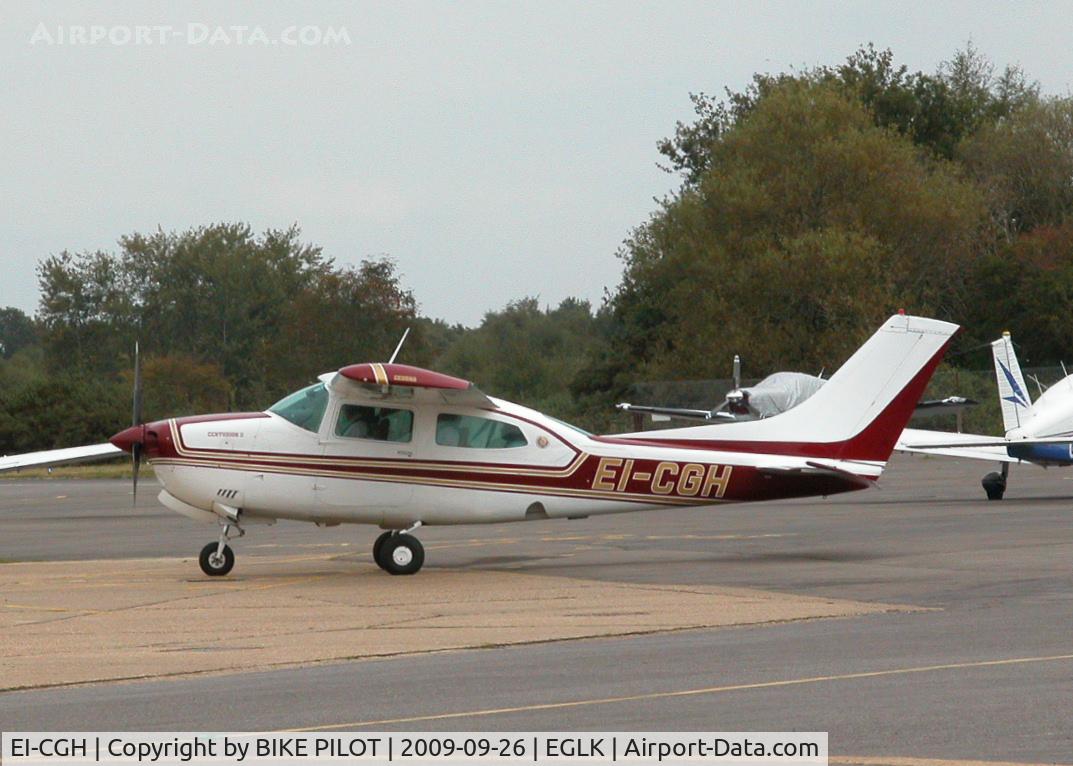 EI-CGH, Cessna 210N Centurion C/N 21063524, PARKED IN FRONT OF THE PUMPS