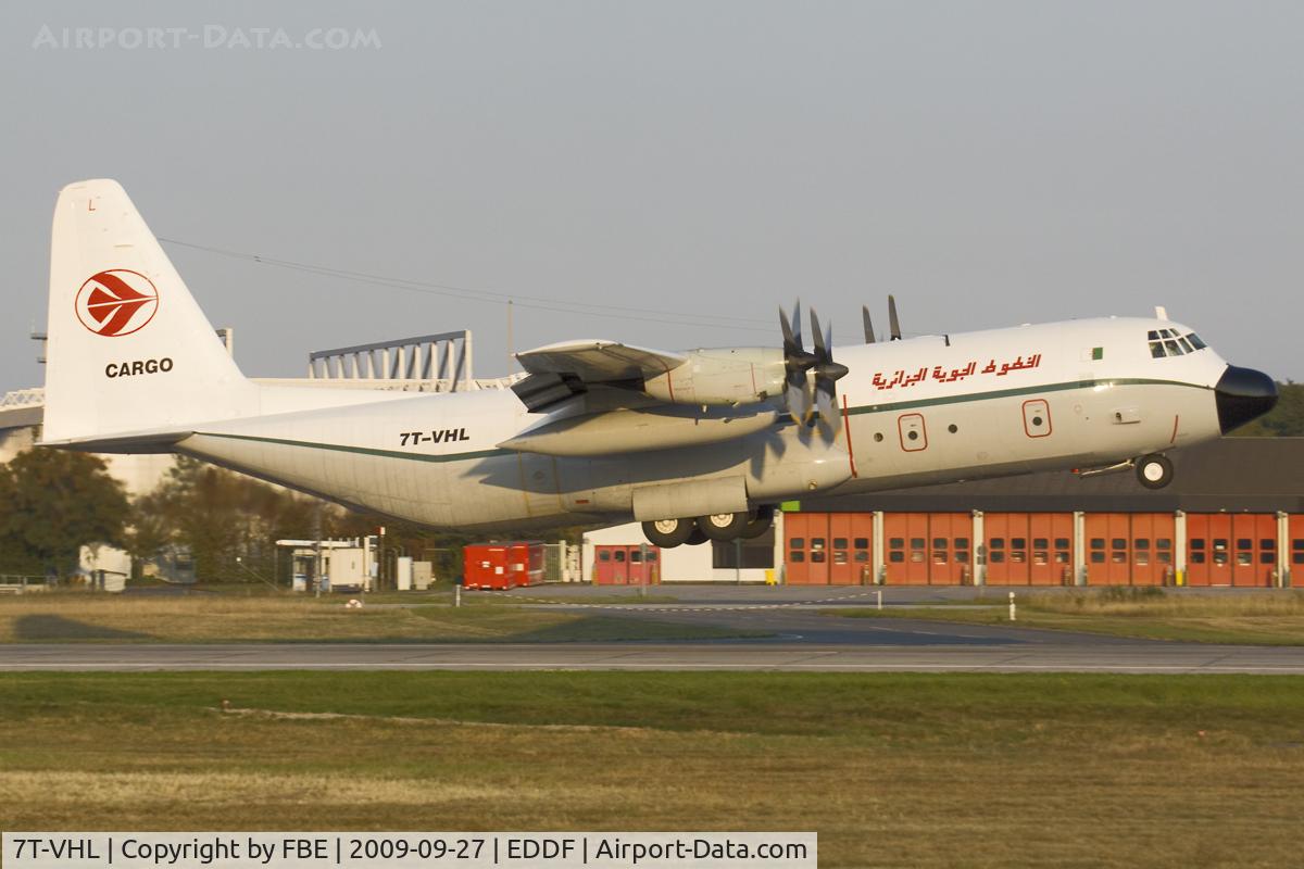 7T-VHL, 1981 Lockheed L-100-30 Hercules (L-382G) C/N 382-4886, Air Algerie Cargo C-130 departing EDDF