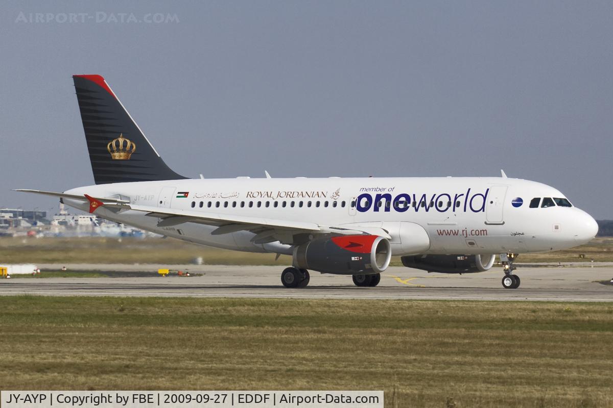 JY-AYP, 2009 Airbus A319-132 C/N 3832, One World special paint scheme