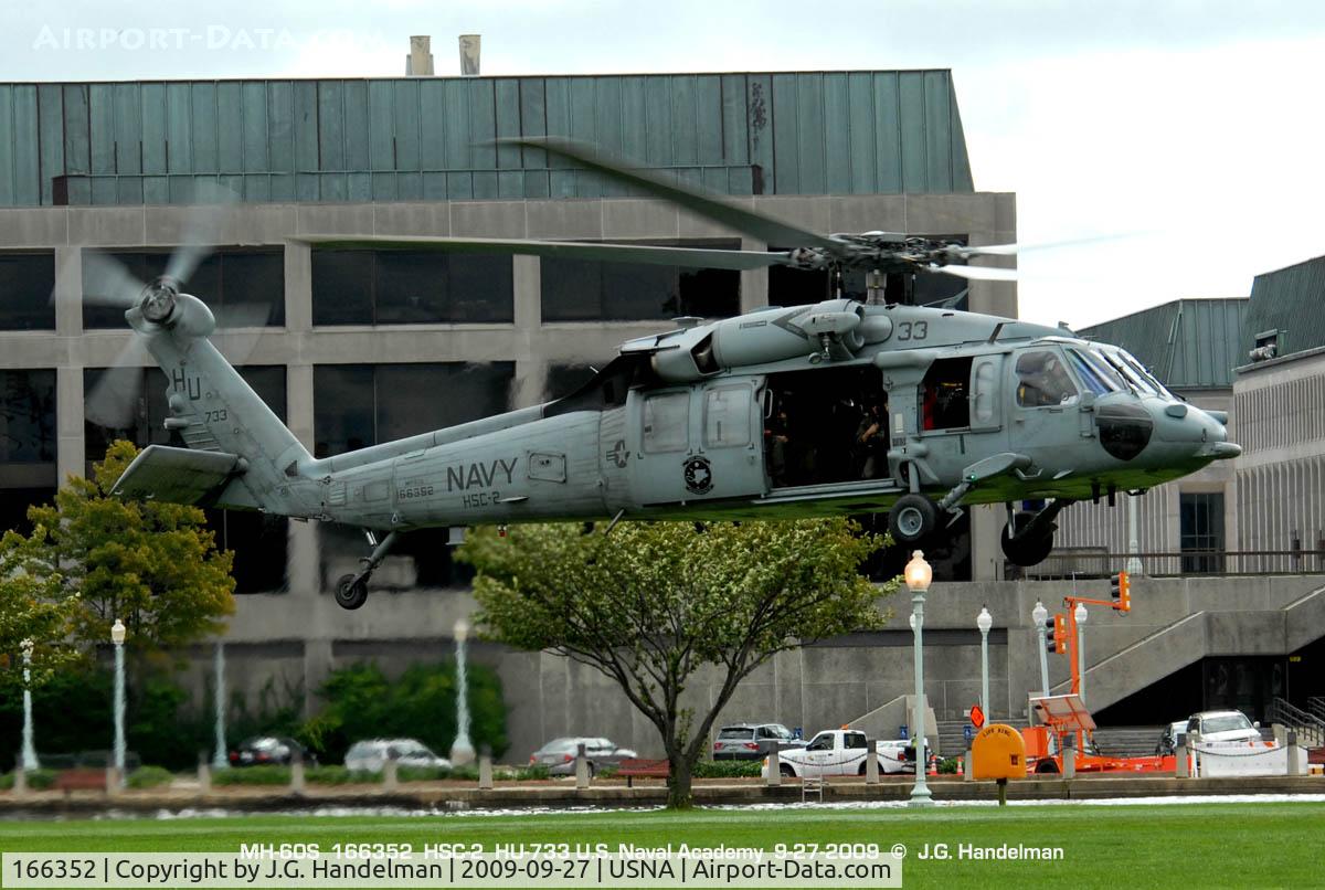 166352, Sikorsky MH-60S Knighthawk C/N 70-2947, on rise at U.S. Naval Academy