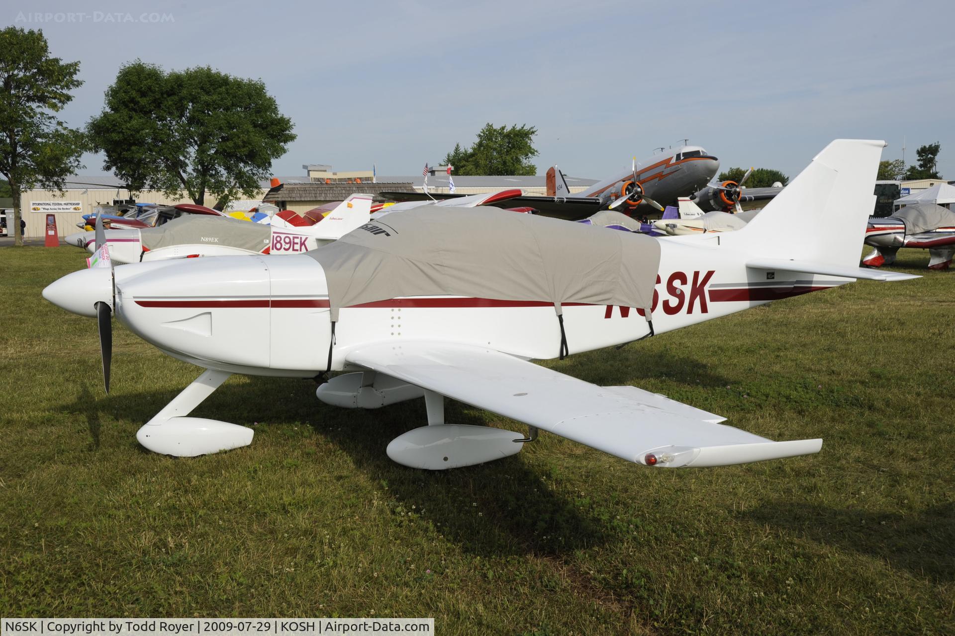 N6SK, 2002 Stoddard-Hamilton Glasair II-S FT C/N 2098, Oshkosh EAA Fly-in 2009