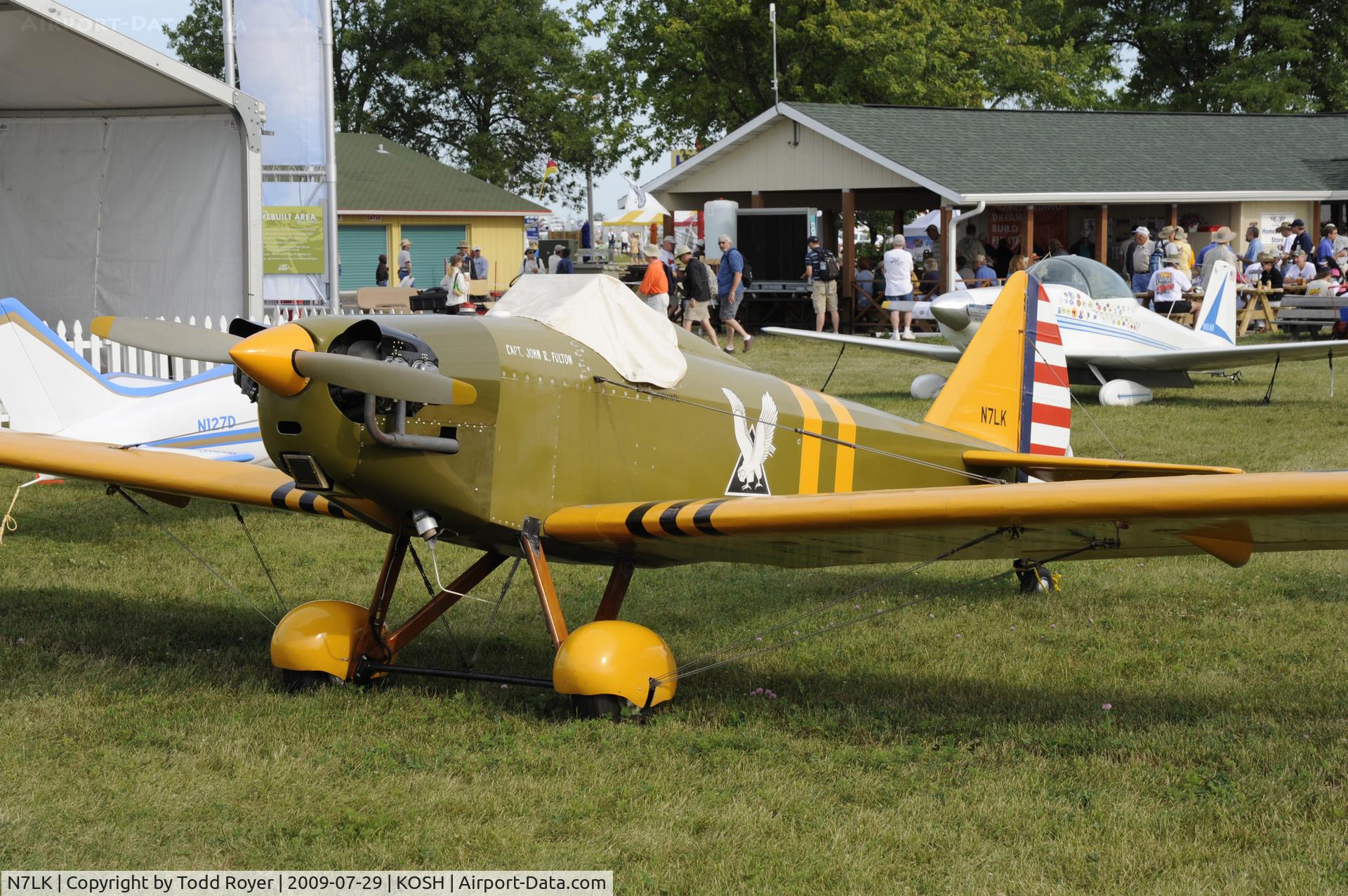 N7LK, 1973 Bowers Fly Baby 1A C/N 100, Oshkosh EAA Fly-in 2009