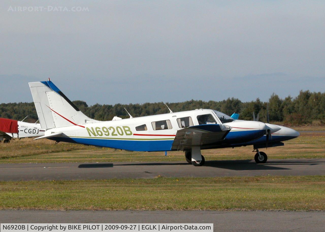 N6920B, 1985 Piper PA-34-220T Senaca C/N 34-8533025, NICE SENECA III