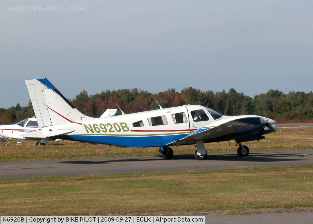 N6920B, 1985 Piper PA-34-220T Senaca C/N 34-8533025, VISITING SENECA III