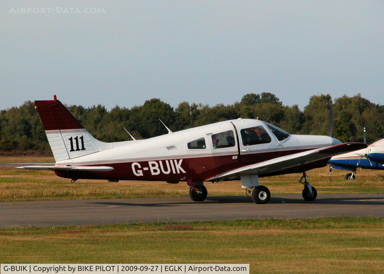 G-BUIK, 1979 Piper PA-28-161 Cherokee Warrior II C/N 28-7916469, VISITING CHEROKEE WARRIOR II WITH RACING NUMBER, PREV. REG. N2845P