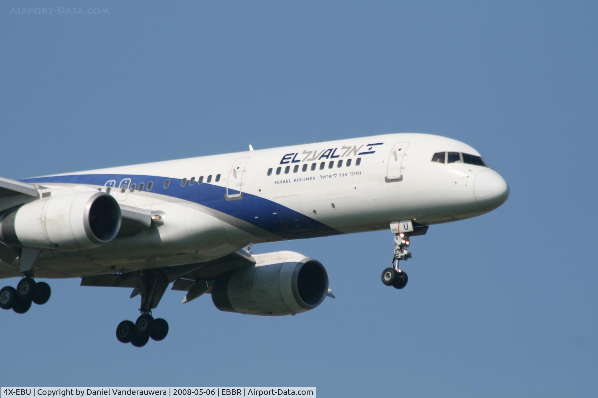 4X-EBU, 1993 Boeing 757-258 C/N 26053/529, arrival of flight LY331 to rwy 02