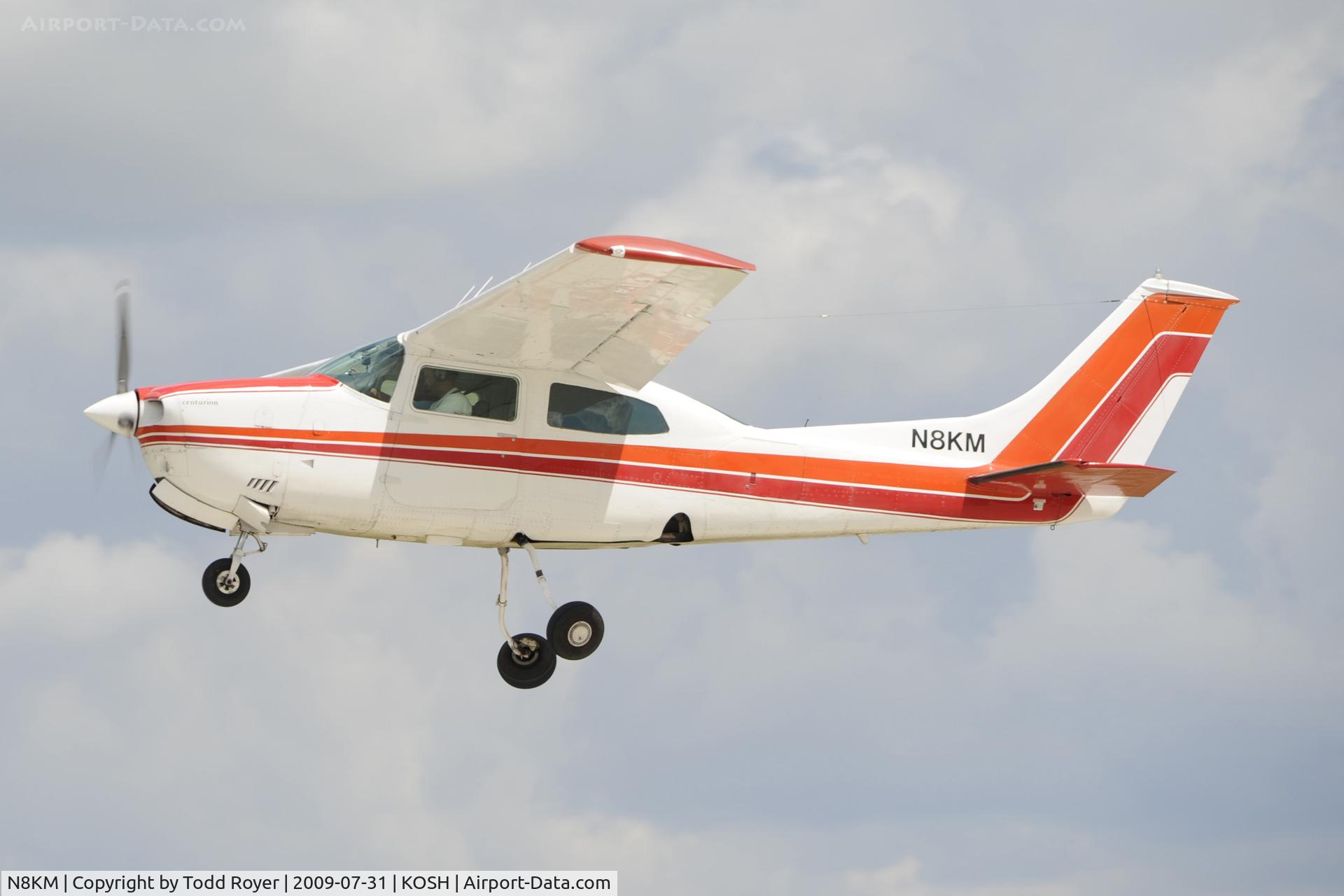 N8KM, 1974 Cessna T210L Turbo Centurion C/N 21060260, Departing OSH on 27