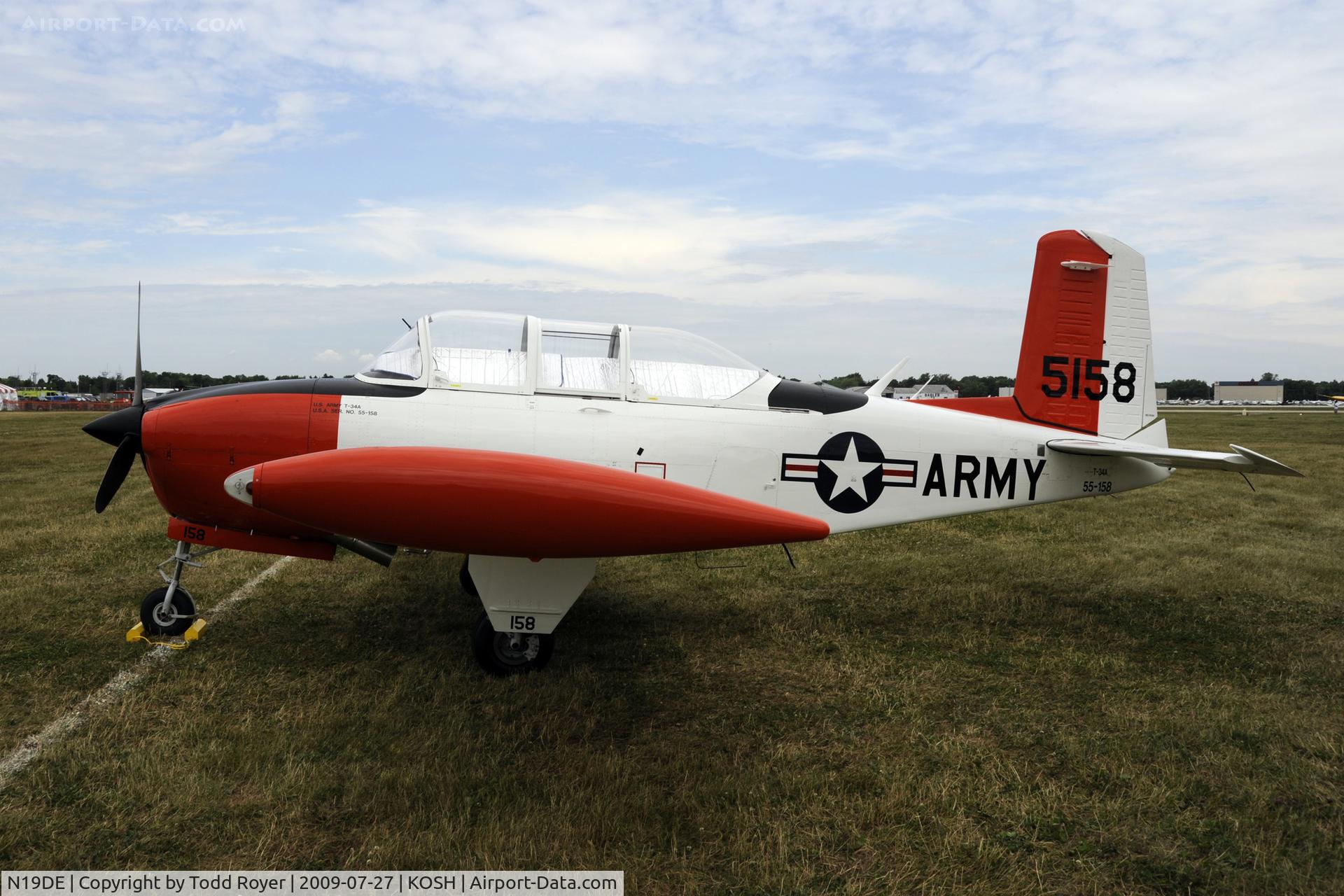 N19DE, 1961 Beech A45 Mentor C/N G-715, Oshkosh EAA Fly-in 2009