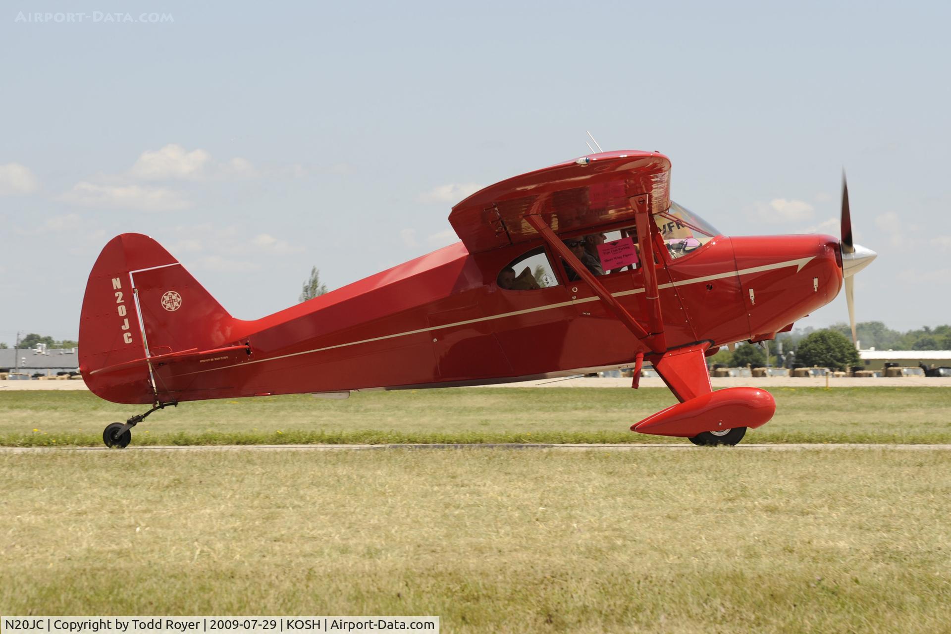 N20JC, 1955 Piper PA-22-150 C/N 22-2879, Taxi to parking