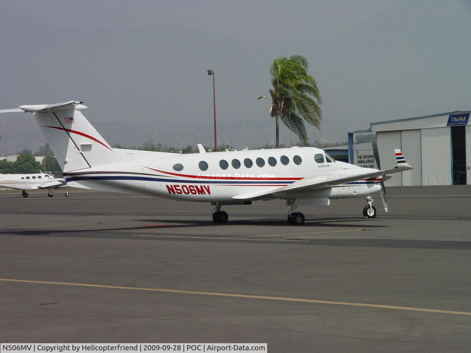 N506MV, 1999 Raytheon Aircraft Company B300 C/N FL-261, Parked in Transient Parking Brackett Field
