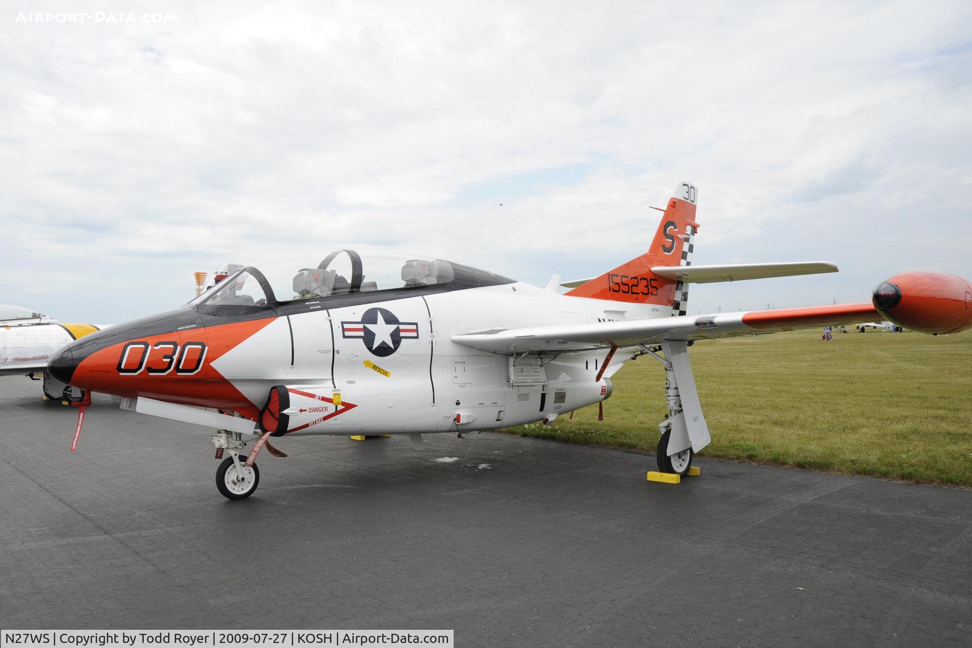 N27WS, North American T-2B Buckeye C/N 310-30, Oshkosh EAA Fly-in 2009
