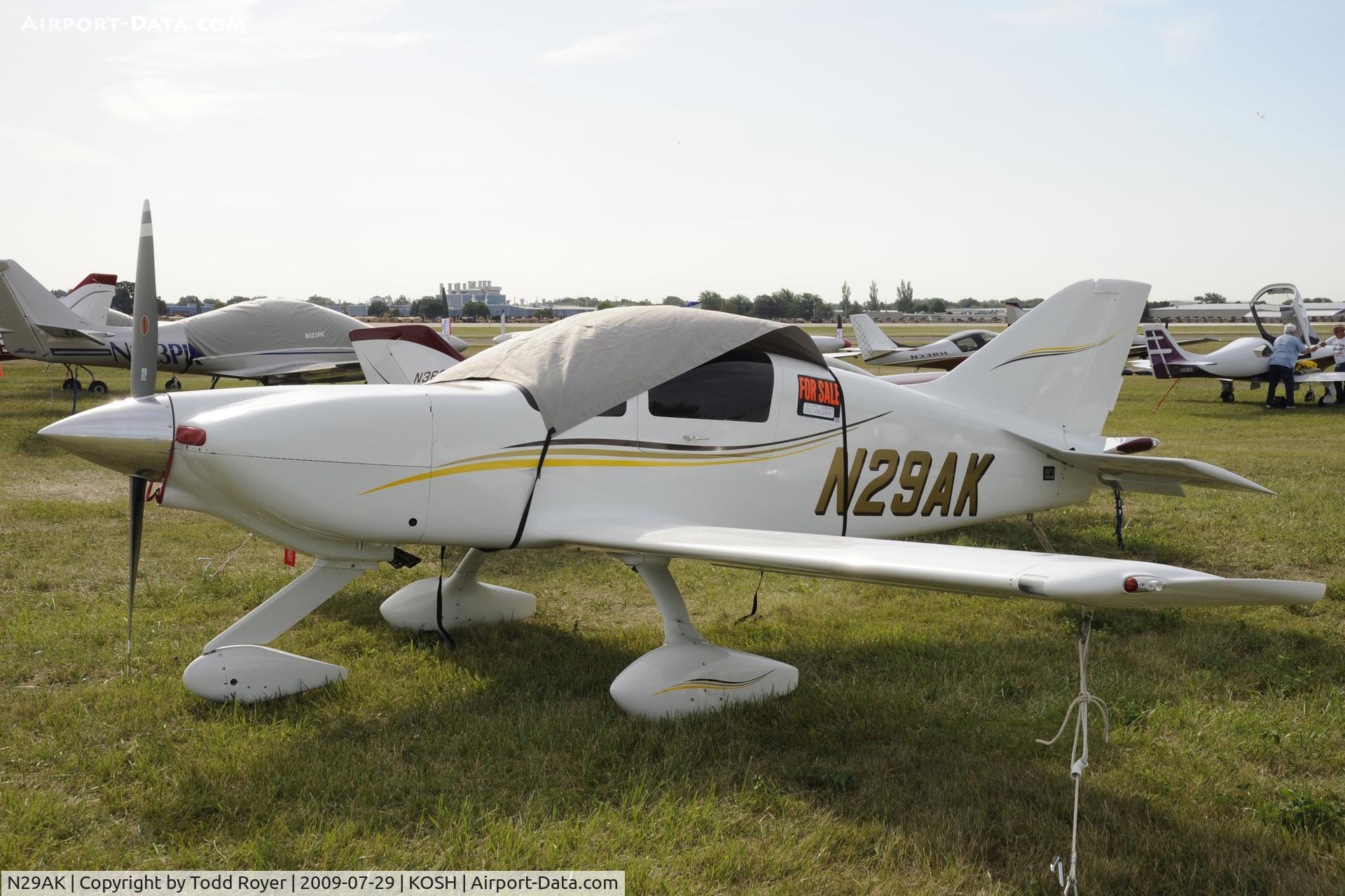N29AK, 2000 Team Tango Tango 2 C/N T008, Oshkosh EAA Fly-in 2009