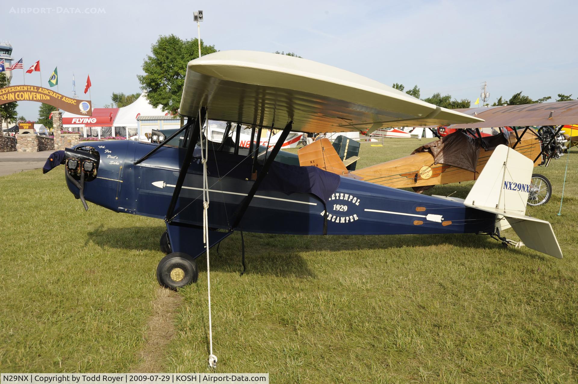 N29NX, 2008 Pietenpol Air Camper C/N BACH2, Oshkosh EAA Fly-in 2009