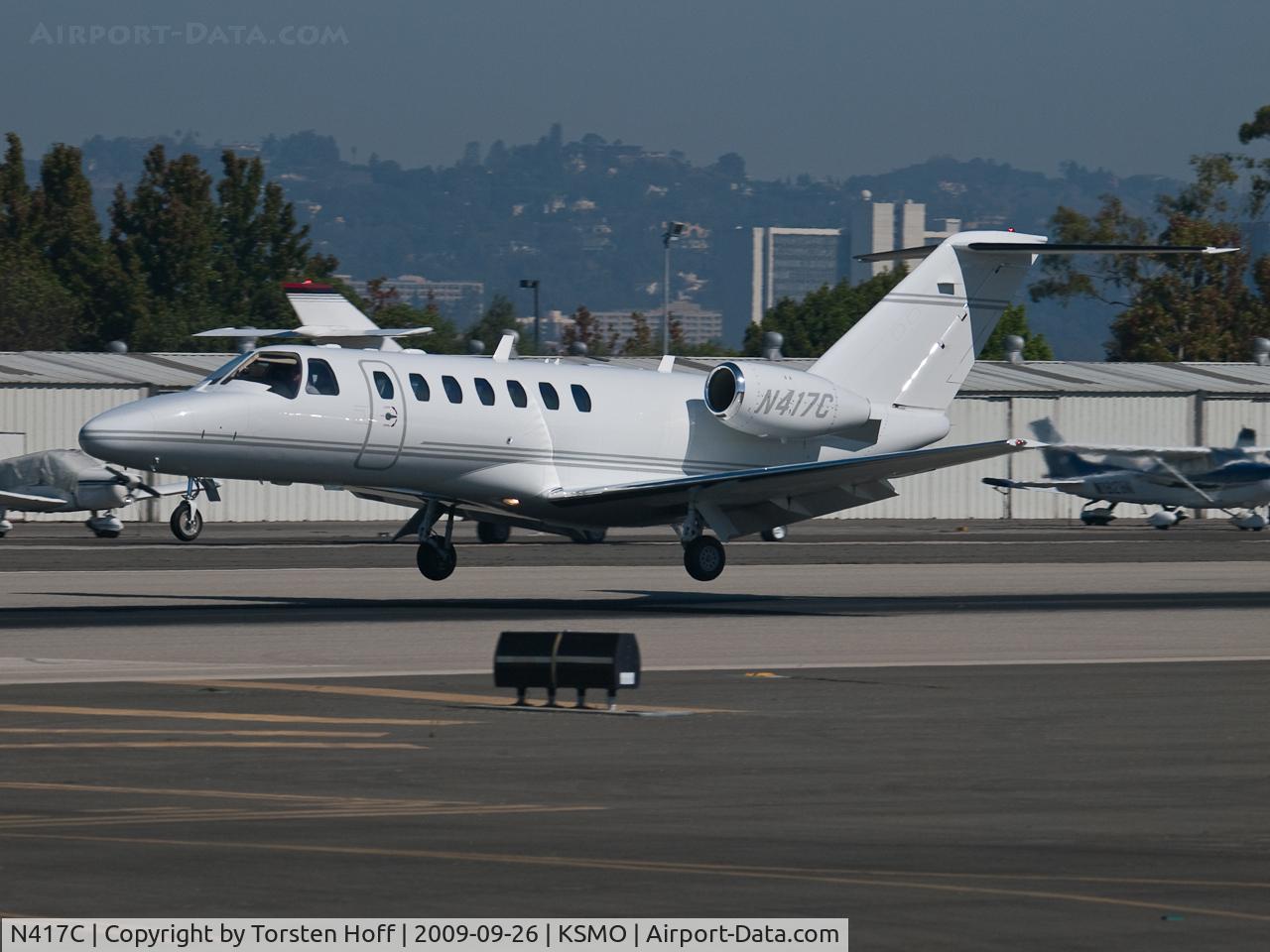 N417C, 2005 Cessna 525B CitationJet CJ3 C/N 525B0006, N417C arriving on RWY 21