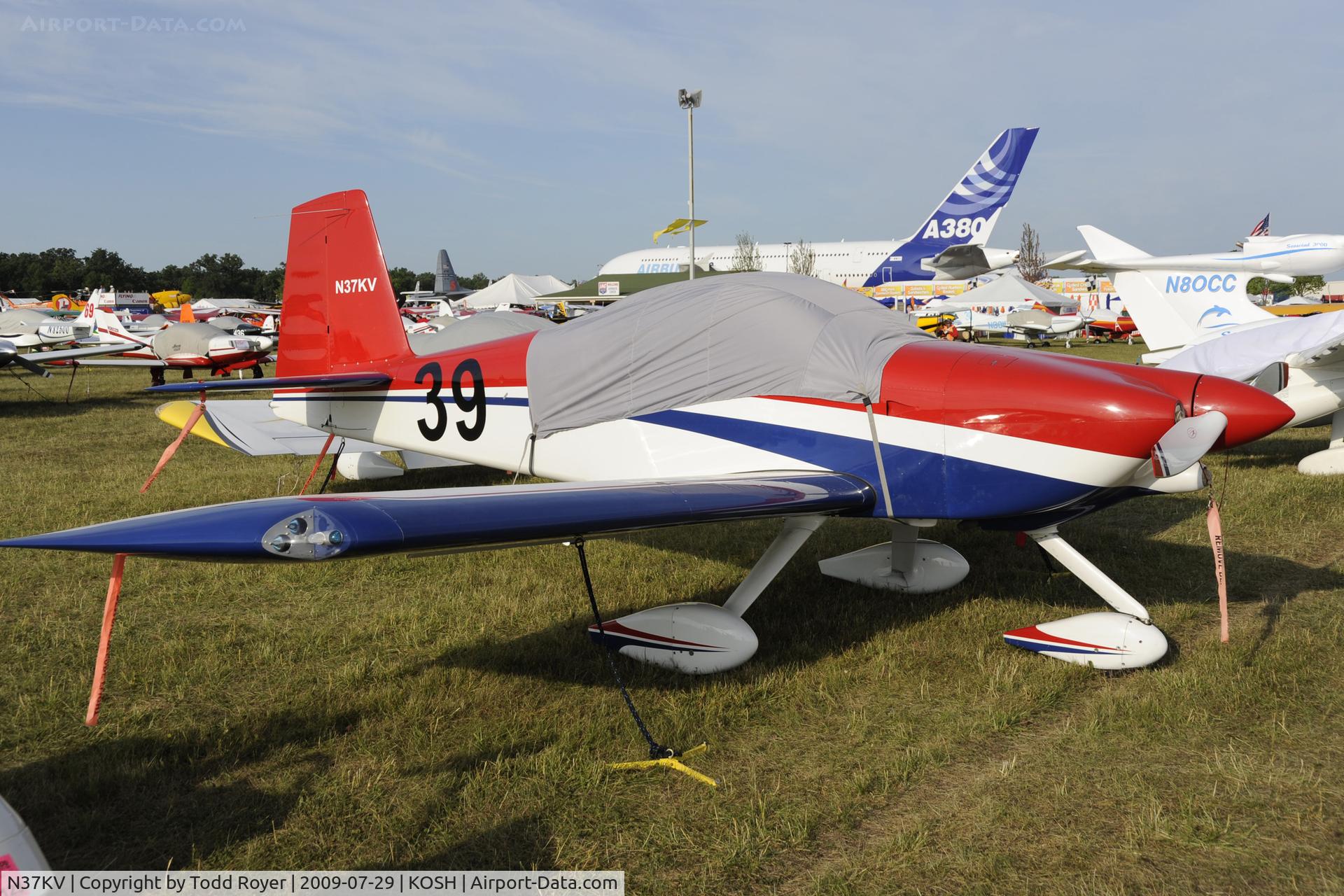 N37KV, 2007 Vans RV-7A C/N 72464, Oshkosh EAA Fly-in 2009