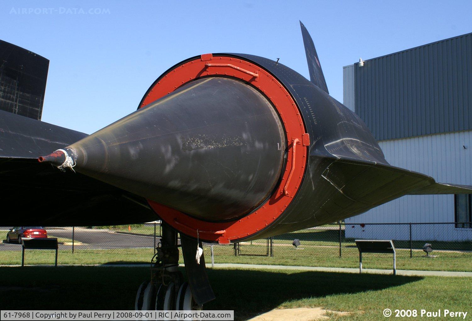 61-7968, 1966 Lockheed SR-71A Blackbird C/N 2019, The imposing nacelle of the port J-58 Engine.