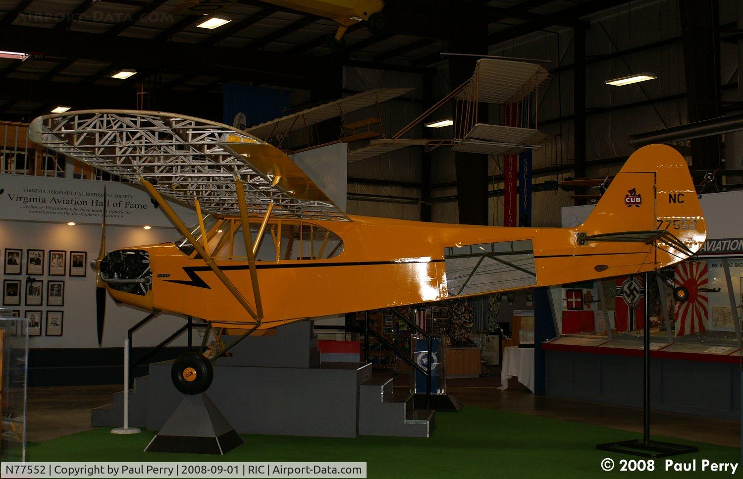 N77552, Piper J3C-65 Cub Cub C/N 22043, The Cub, ever the educator