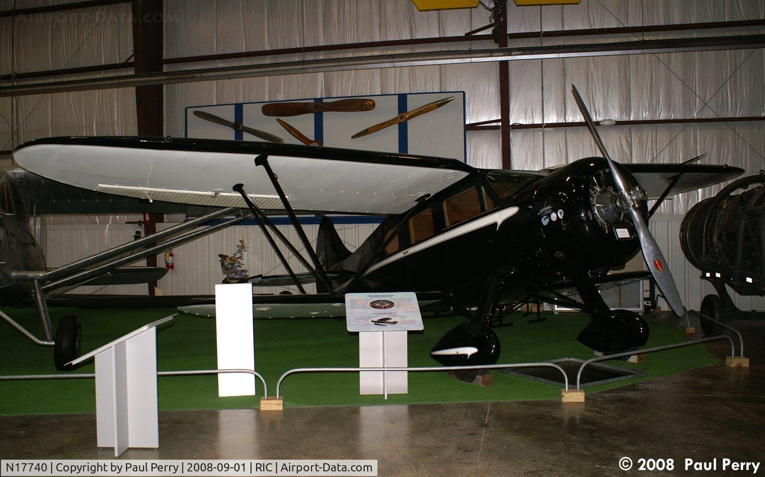 N17740, 1935 Waco YOC C/N 4279, Looking as good in the museum as she did on the ramp