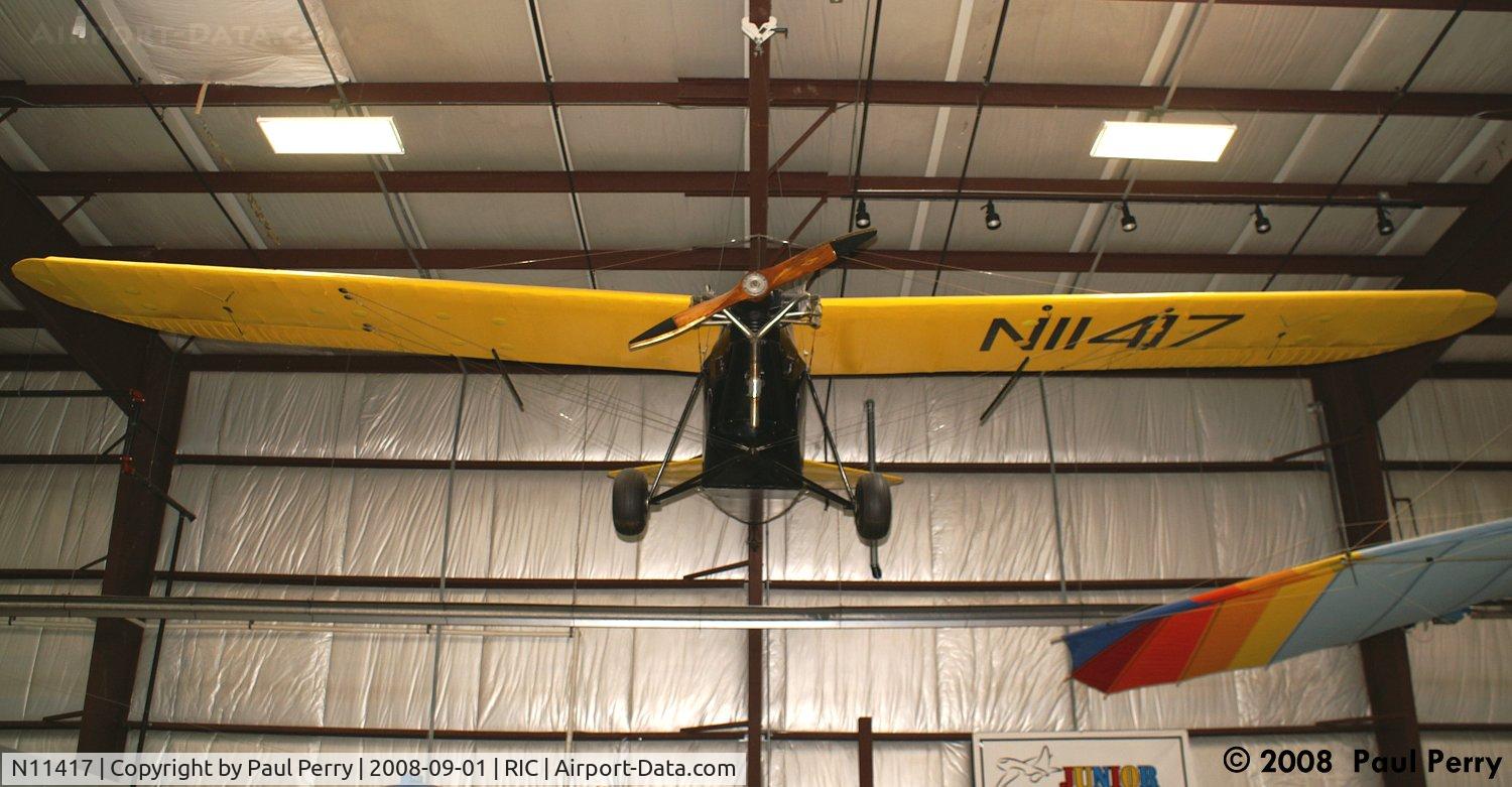 N11417, 1931 Aeronca C-2 C/N A151, Caught mid-swoop