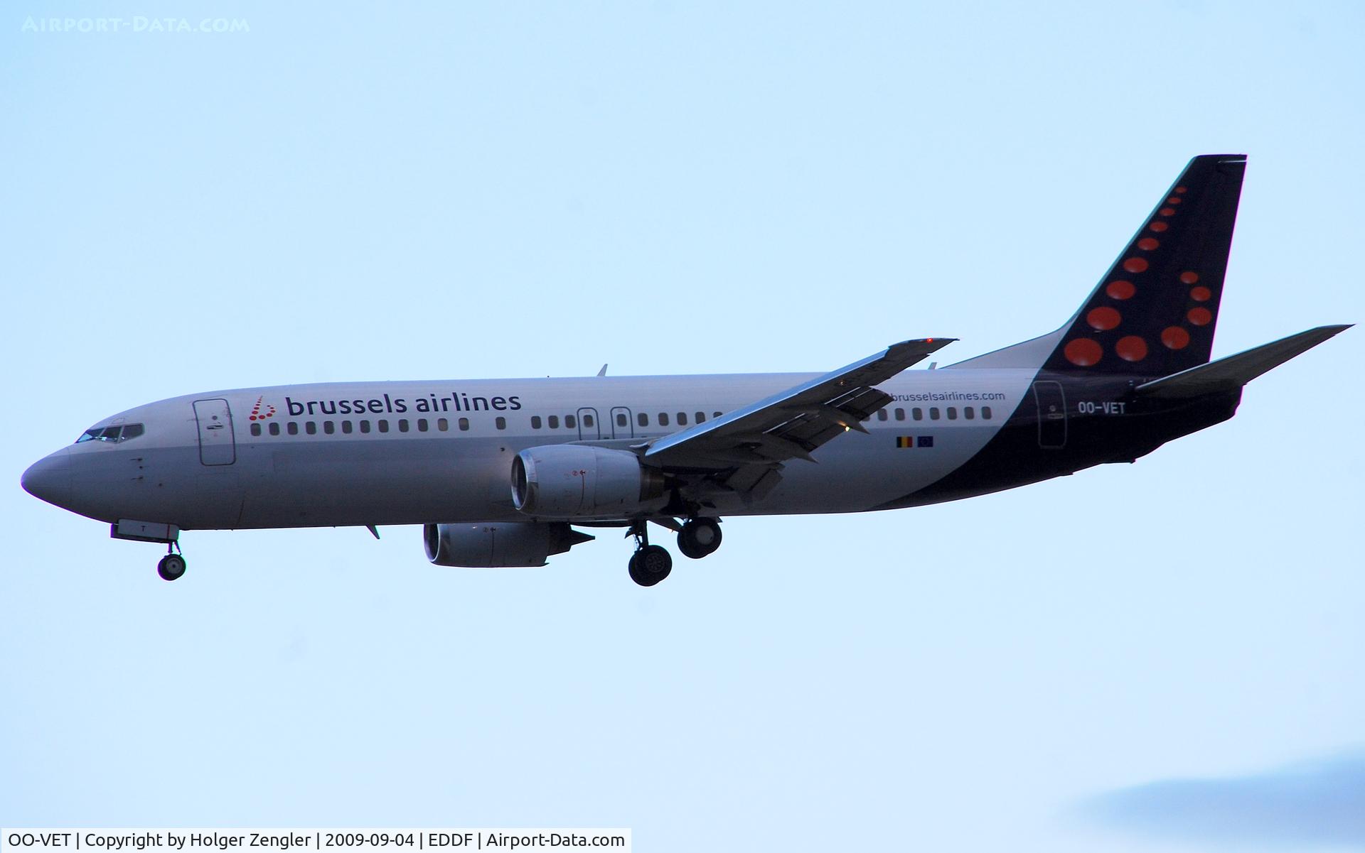 OO-VET, 1998 Boeing 737-4Q8 C/N 28202, Straight from Brussels