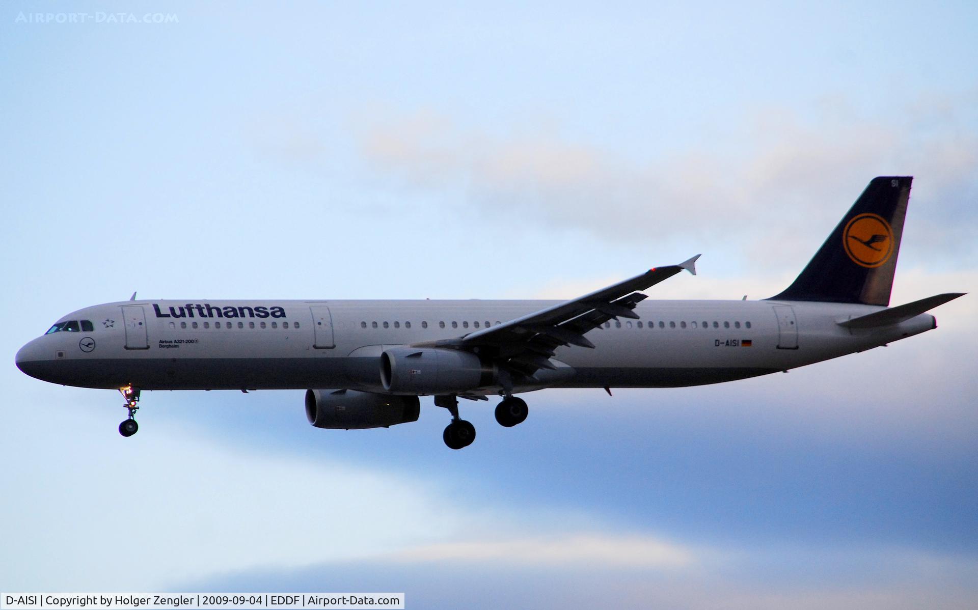 D-AISI, 2007 Airbus A321-231 C/N 3339, The early Capital shuttle from Berlin