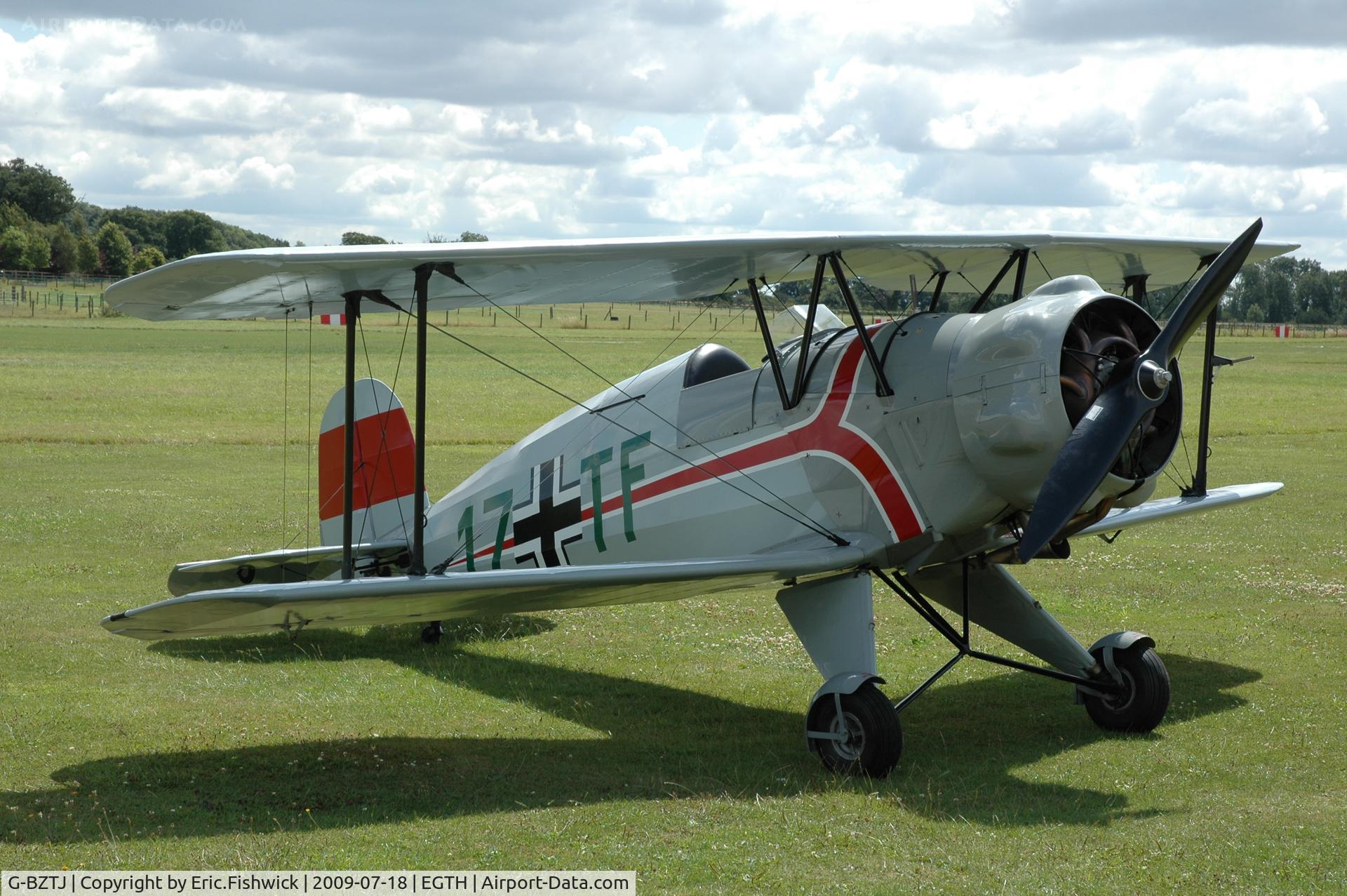 G-BZTJ, 1943 CASA 1-133 Jungmeister C/N 41, 3. G-BZTJ at Shuttleworth Evening Air Display July 09