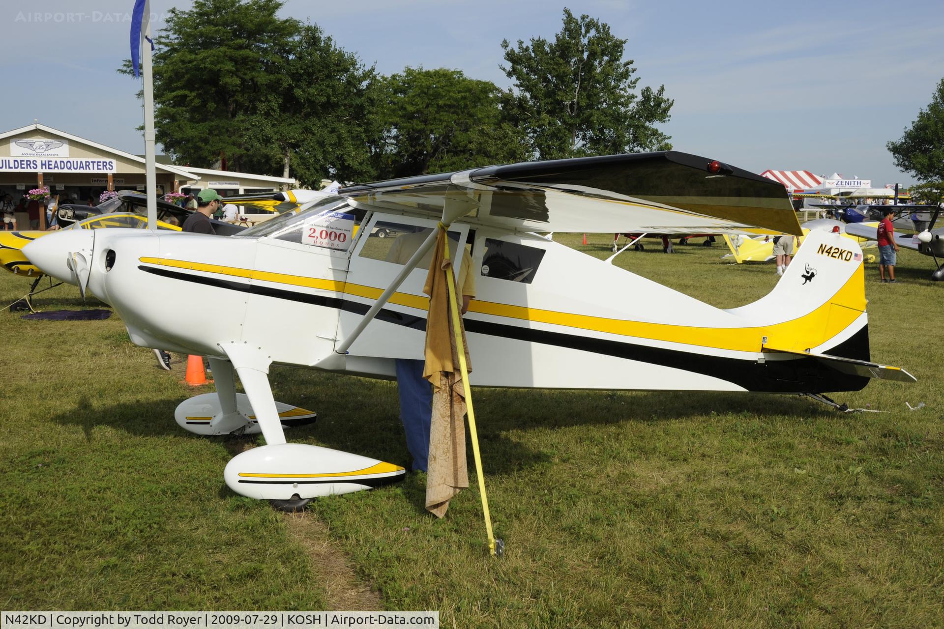 N42KD, 1977 Nesmith M1 Cougar C/N KD-1, Oshkosh EAA Fly-in 2009