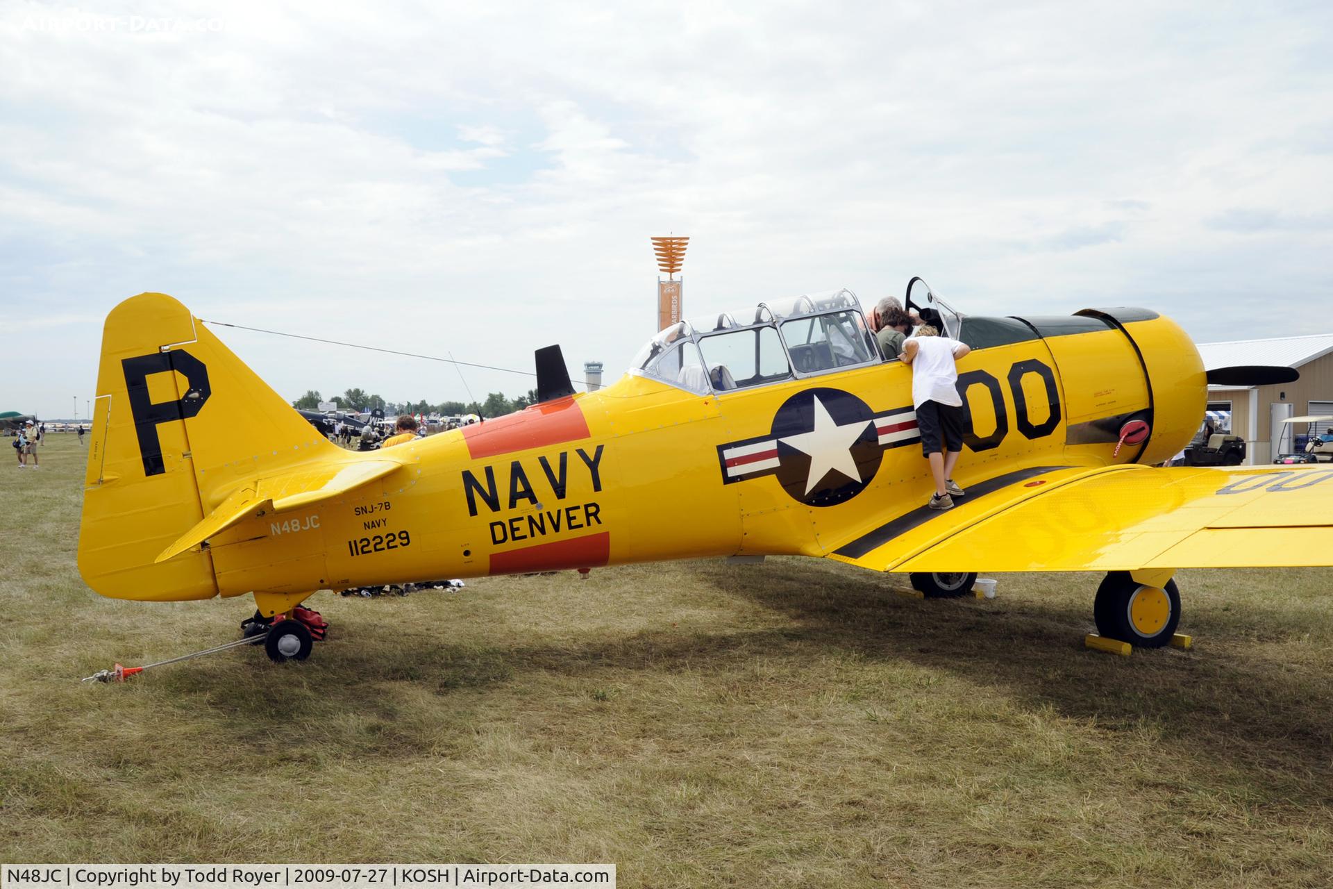 N48JC, North American AT-6G Texan Texan C/N 121-43192, Oshkosh EAA Fly-in 2009