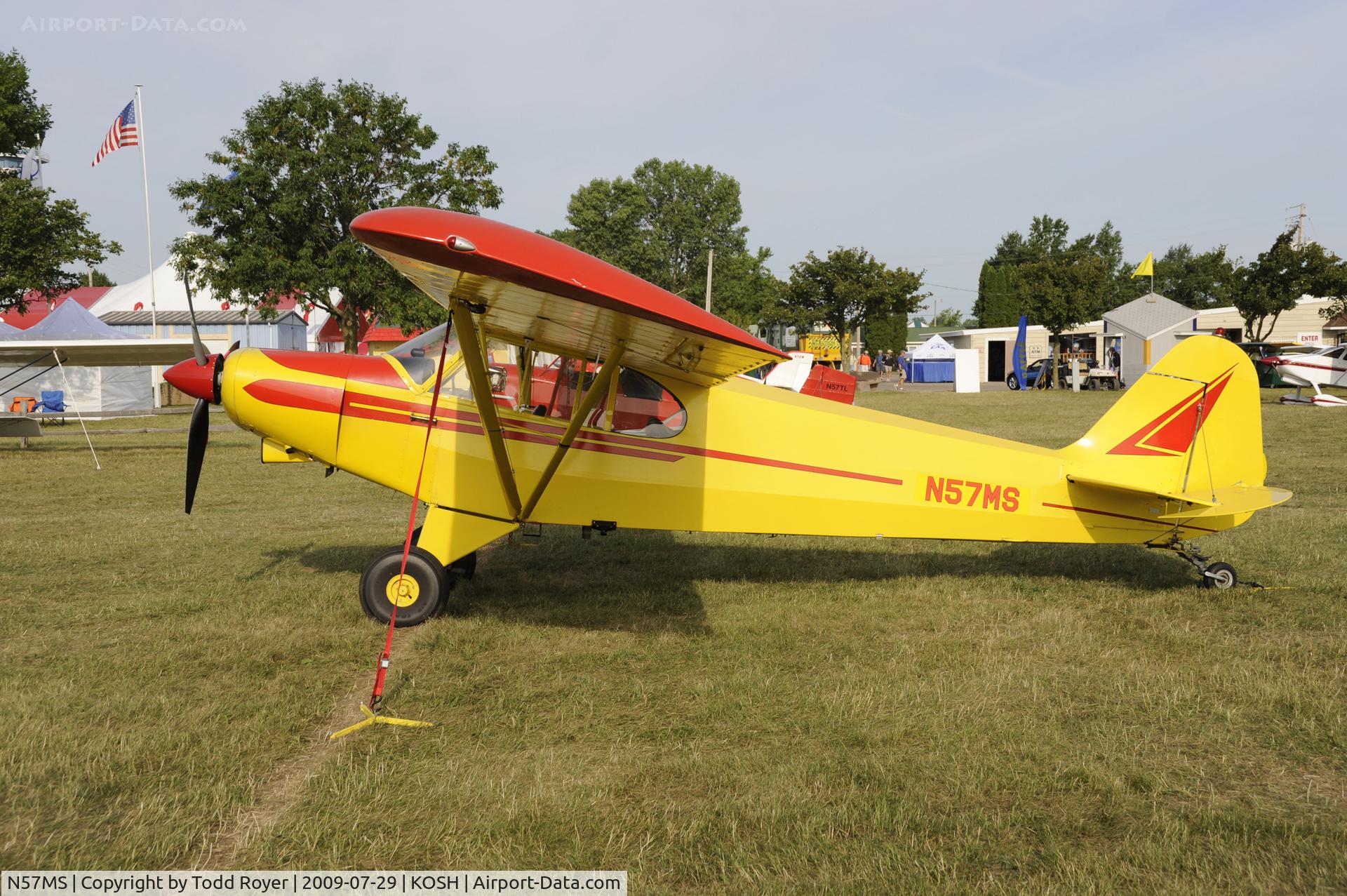 N57MS, 1999 Wag-Aero Super CUBy C/N GB-2, Oshkosh EAA Fly-in 2009
