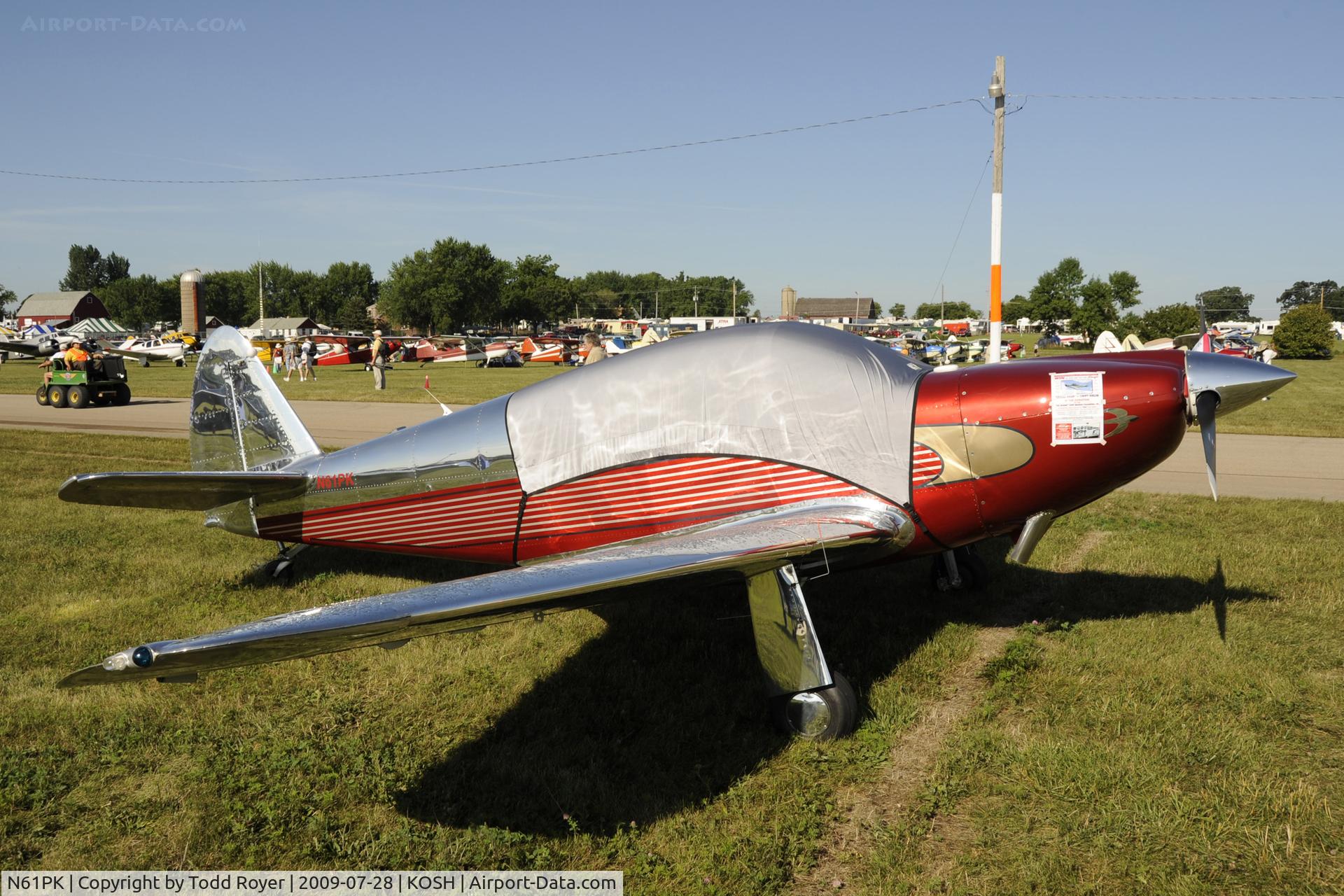 N61PK, 1946 Globe GC-1B Swift C/N 1031, Oshkosh EAA Fly-in 2009
