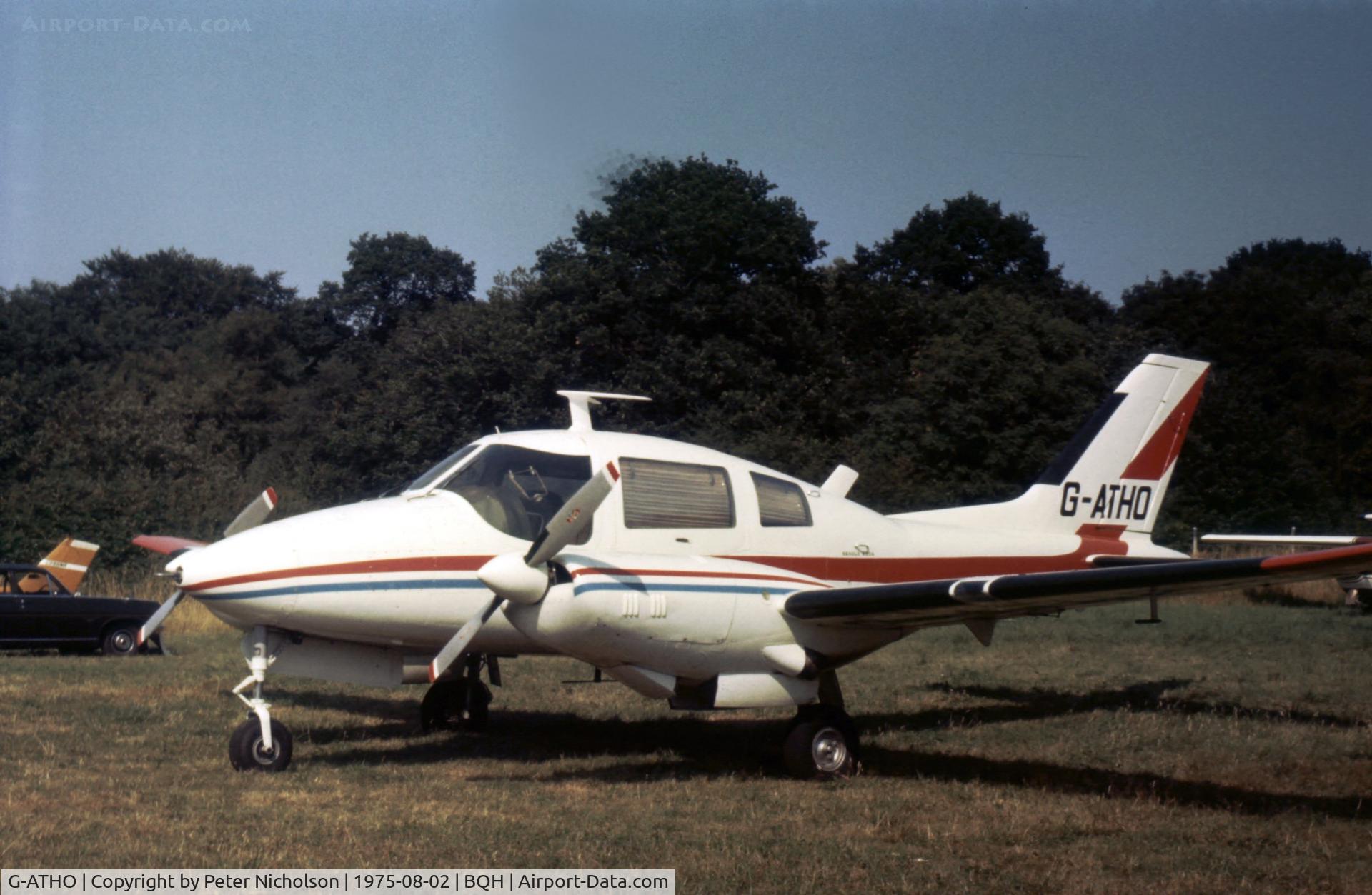 G-ATHO, 1965 Beagle B-206 Series 1 C/N B019, This Beagle 206 was resident at Biggin Hill in the Summer of 1975.
