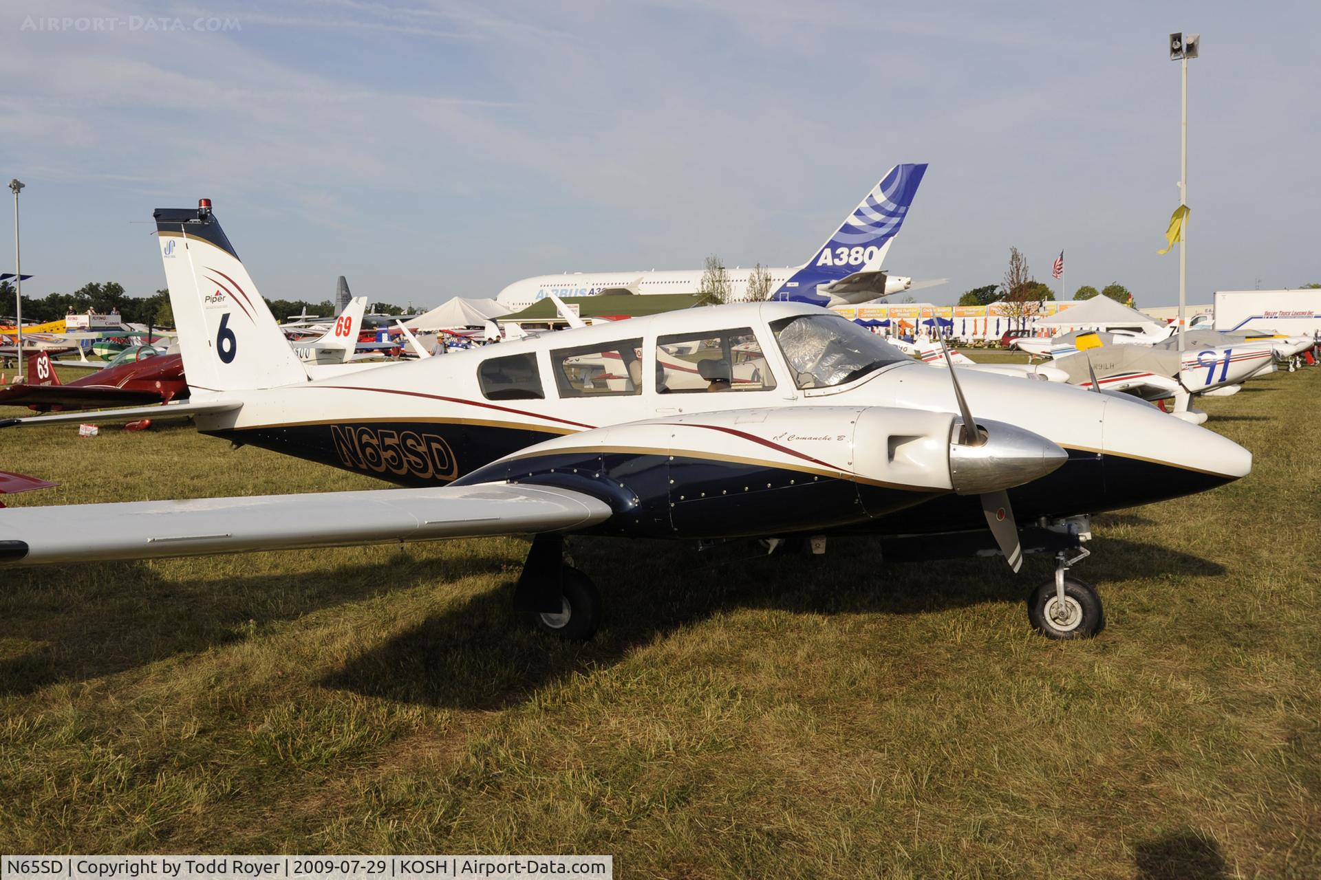 N65SD, 1967 Piper PA-30 B Twin Comanche C/N 30-1431, Oshkosh EAA Fly-in 2009