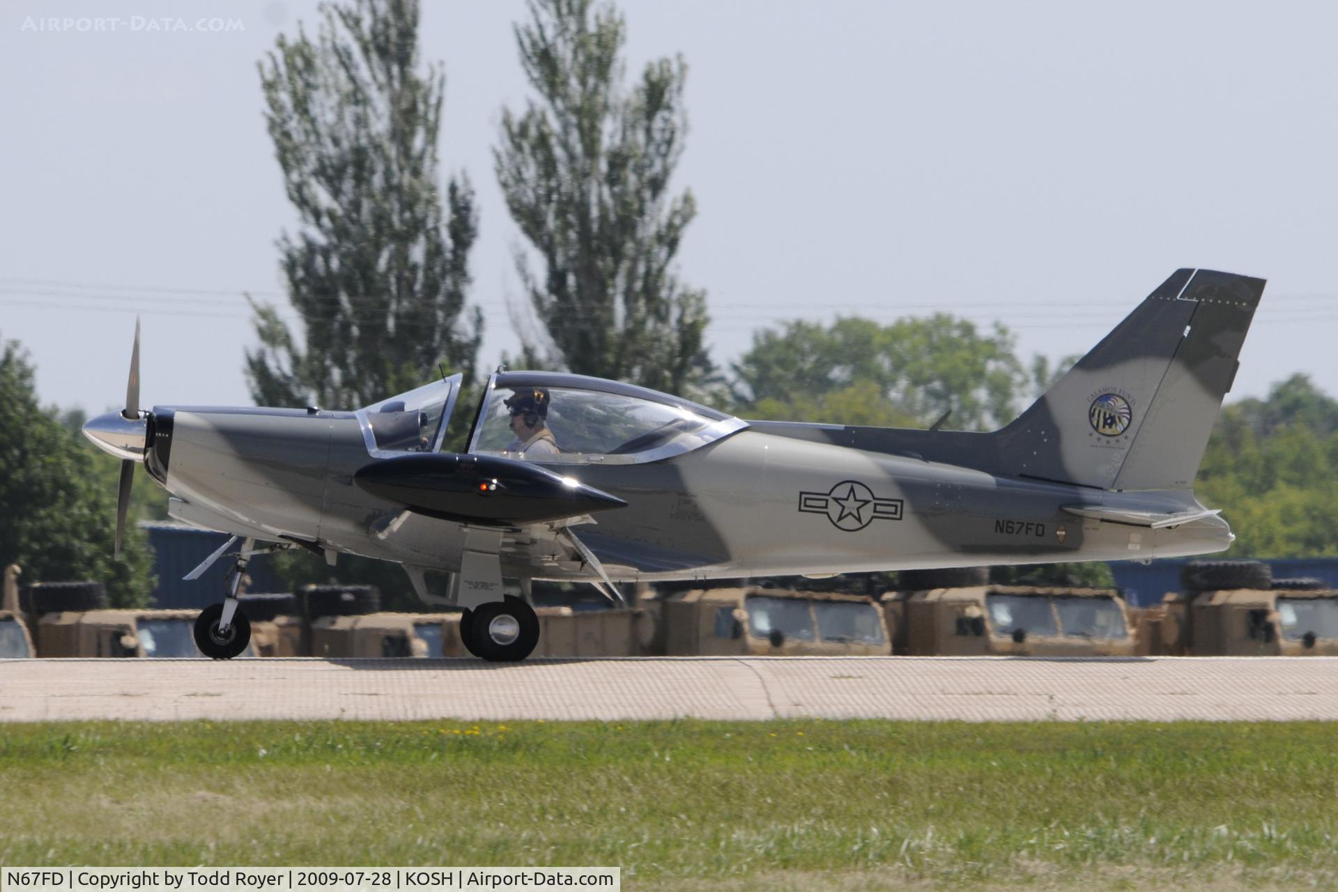 N67FD, 1984 SIAI-Marchetti F-260C C/N 728, Landing 36 at OSH