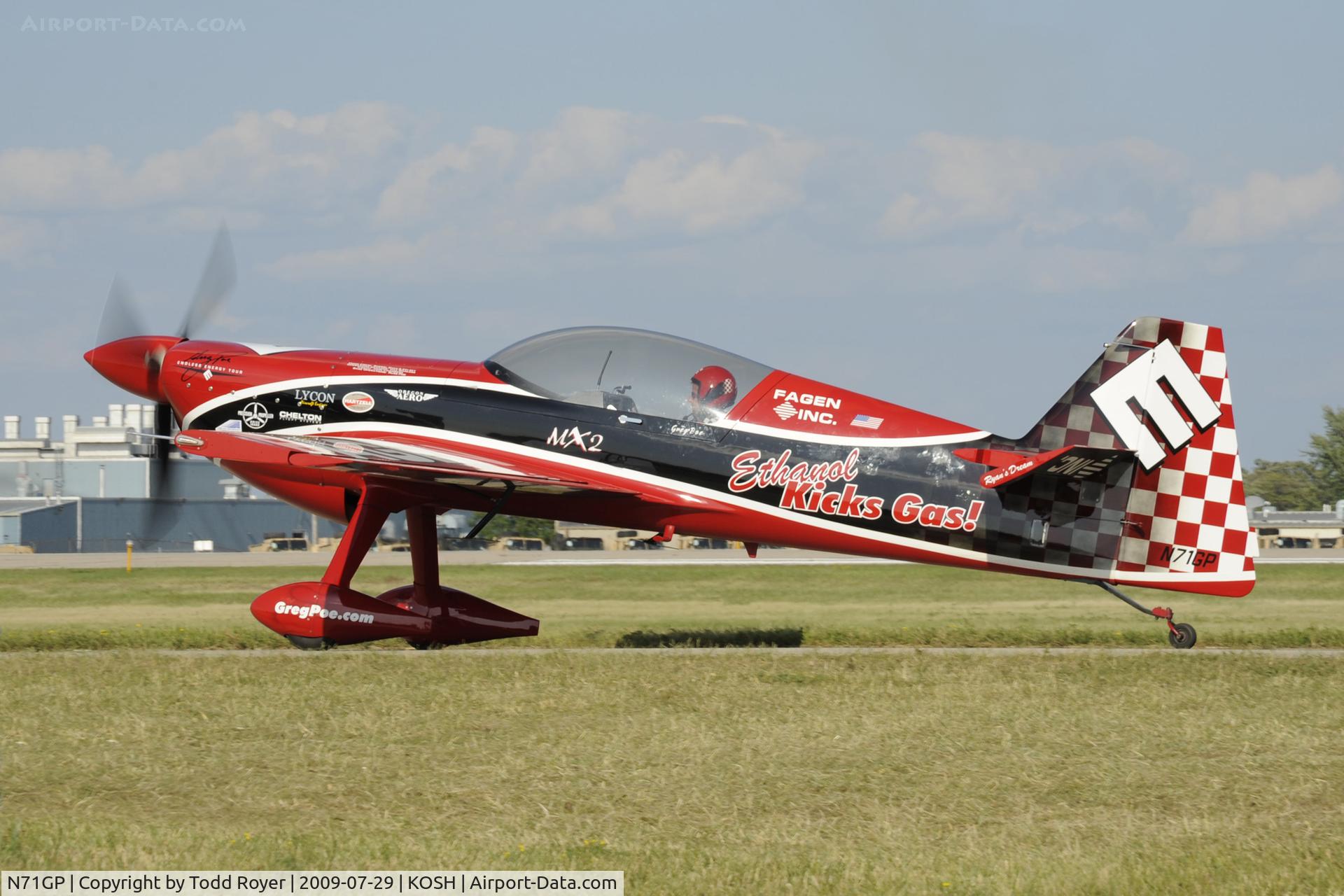 N71GP, 2007 MX Aircraft MX2 C/N 5, Oshkosh EAA Fly-in 2009