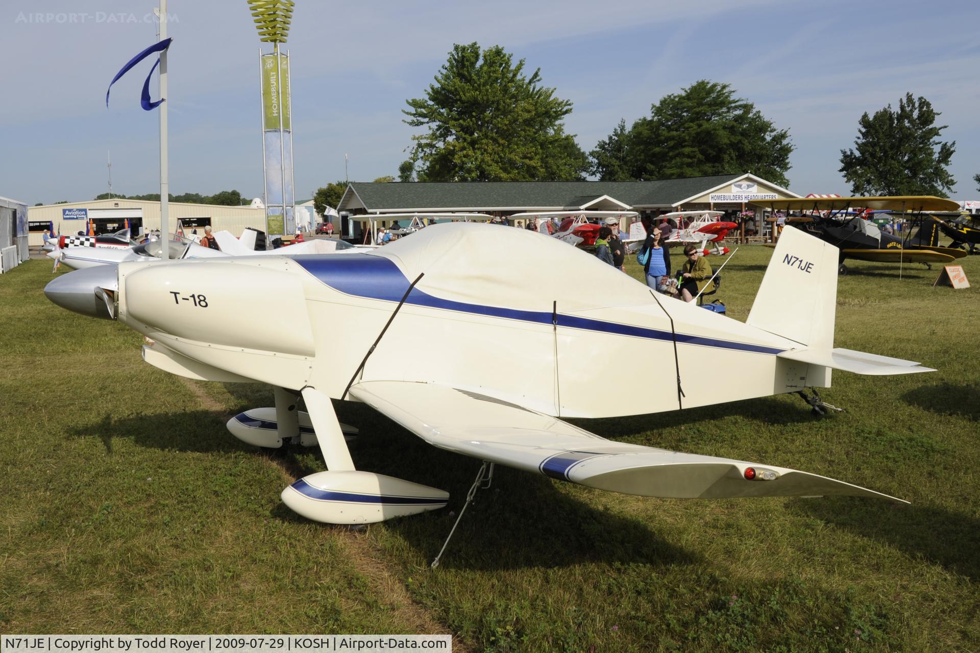 N71JE, Thorp T-18 Tiger C/N 1171, Oshkosh EAA Fly-in 2009
