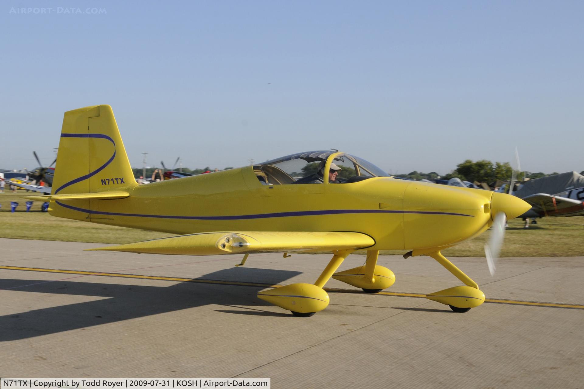 N71TX, 2008 Vans RV-7A C/N 72453, Taxi for departure