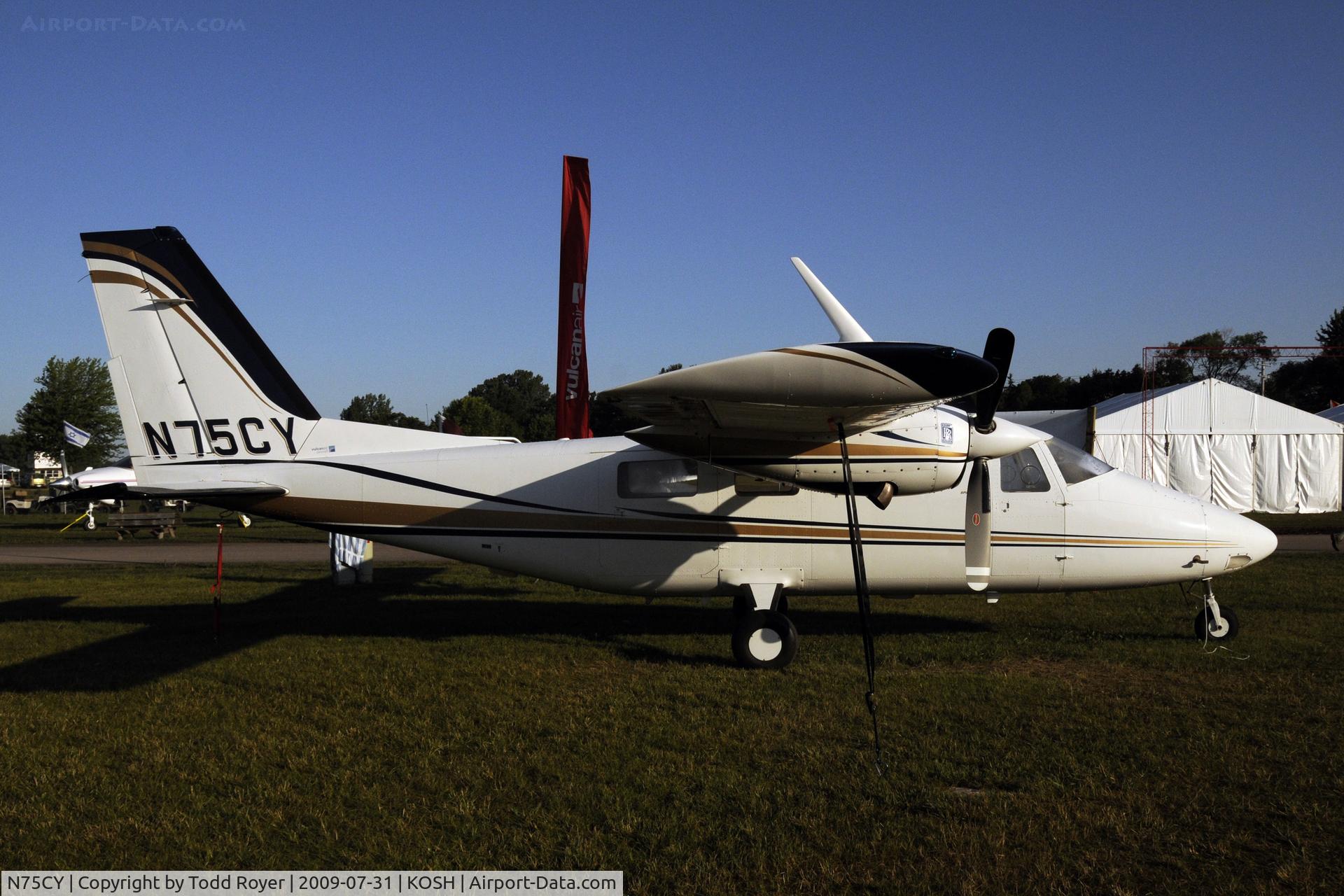 N75CY, 1984 Partenavia AP-68TP-300 Spartacus C/N 8001, Oshkosh EAA Fly-in 2009