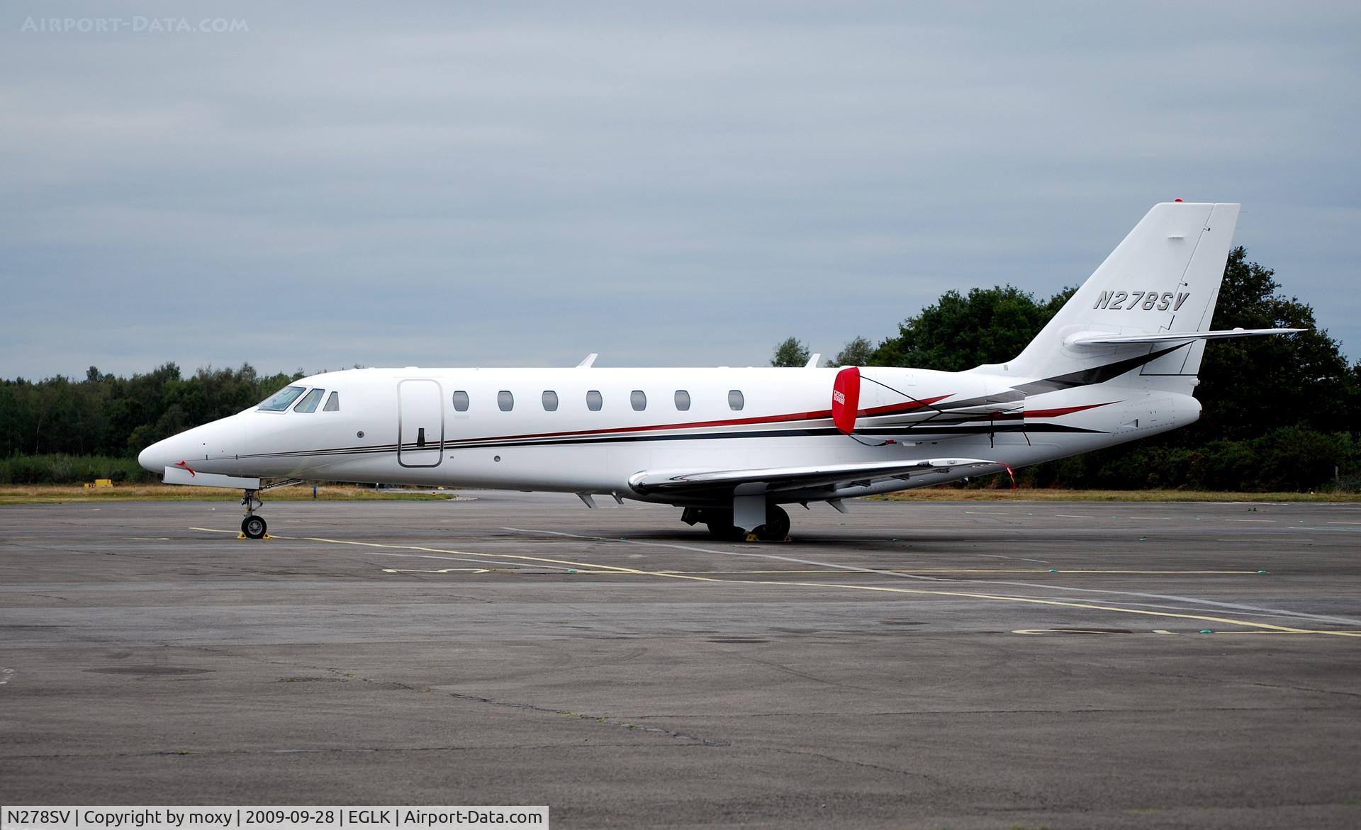 N278SV, 2009 Cessna 680 Citation Sovereign C/N 680-0278, Cessna 680 at Blackbushe