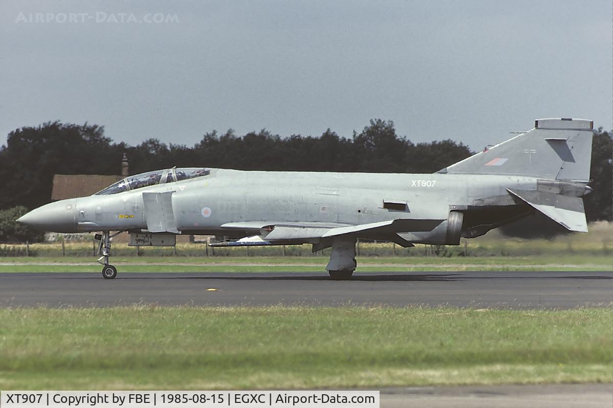XT907, 1968 McDonnell Douglas Phantom FGR2 C/N 2665, line up for another training mission from RAF Coningsby