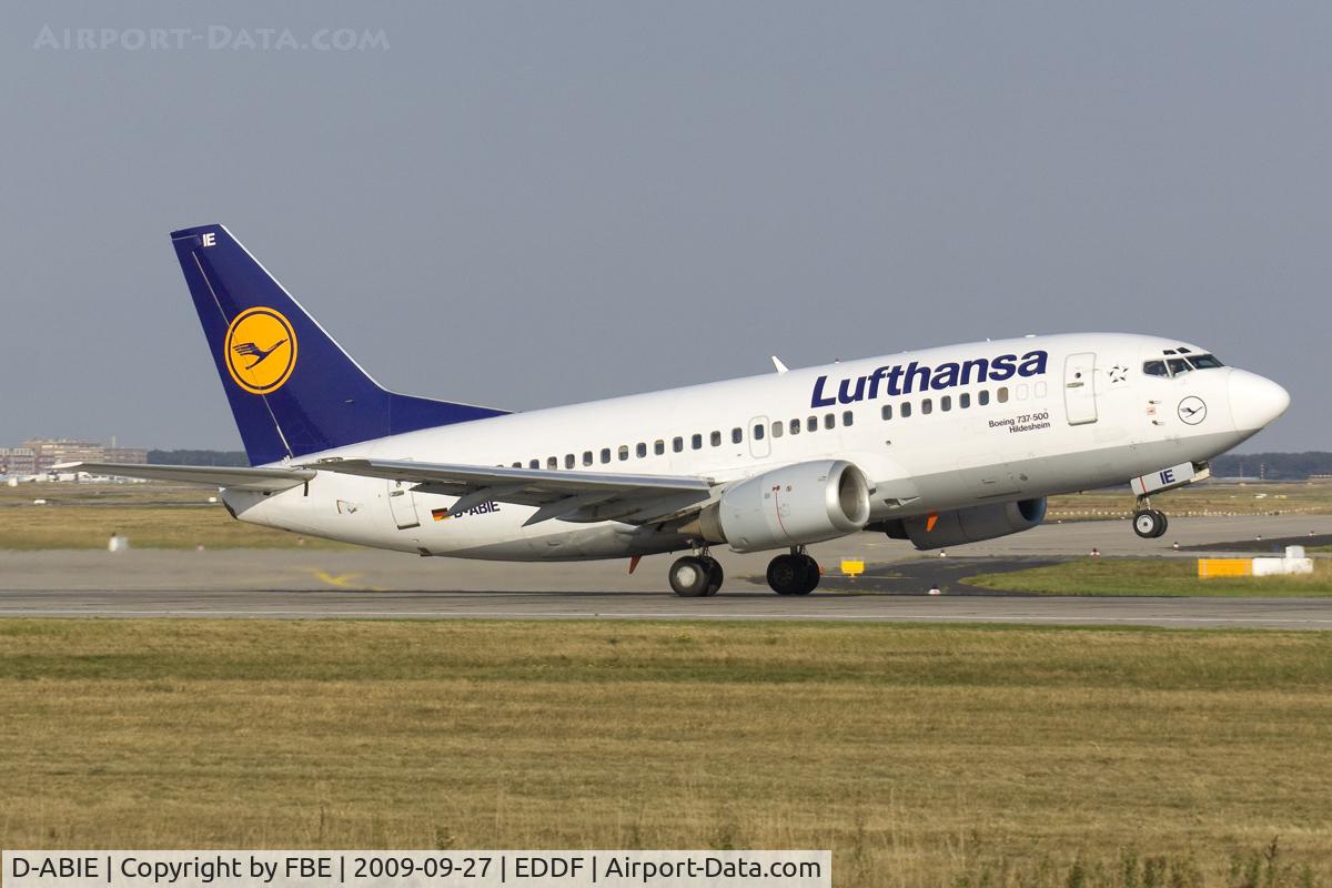 D-ABIE, 1990 Boeing 737-530 C/N 24819, rotating from RW18W