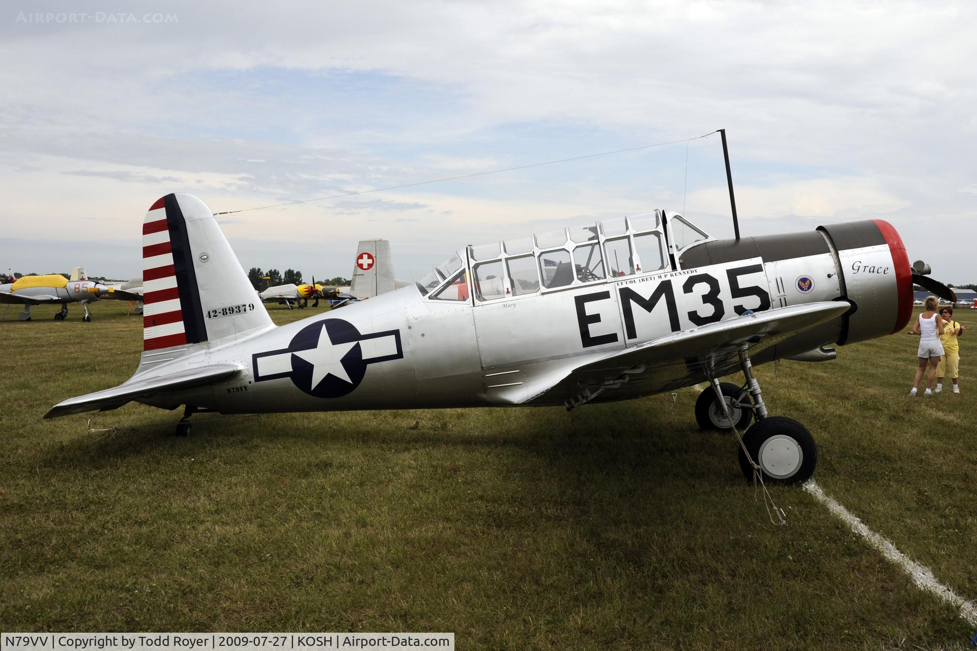 N79VV, 1942 Consolidated Vultee BT-13A C/N 11756, Oshkosh EAA Fly-in 2009