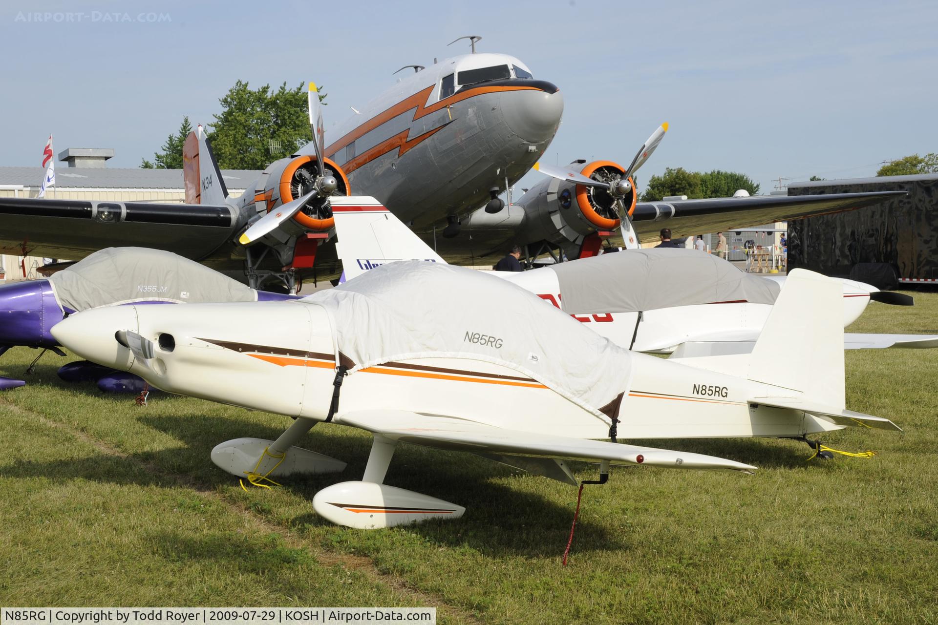 N85RG, Bushby Mustang II C/N 1035, Oshkosh EAA Fly-in 2009