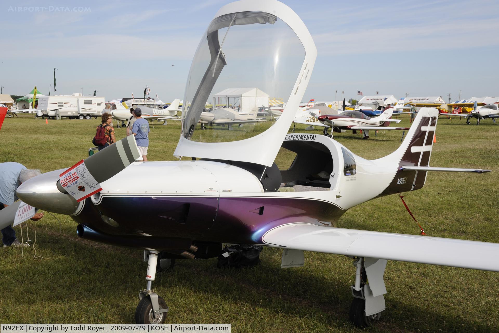 N92EX, 1996 Lancair 320 C/N 423-320-174, Oshkosh EAA Fly-in 2009