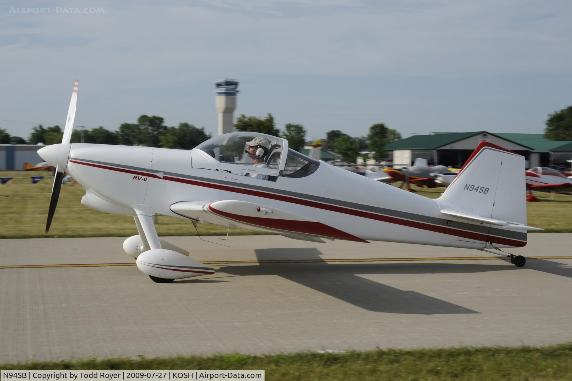 N94SB, 1994 Vans RV-6 C/N 22194, Taxi for departure