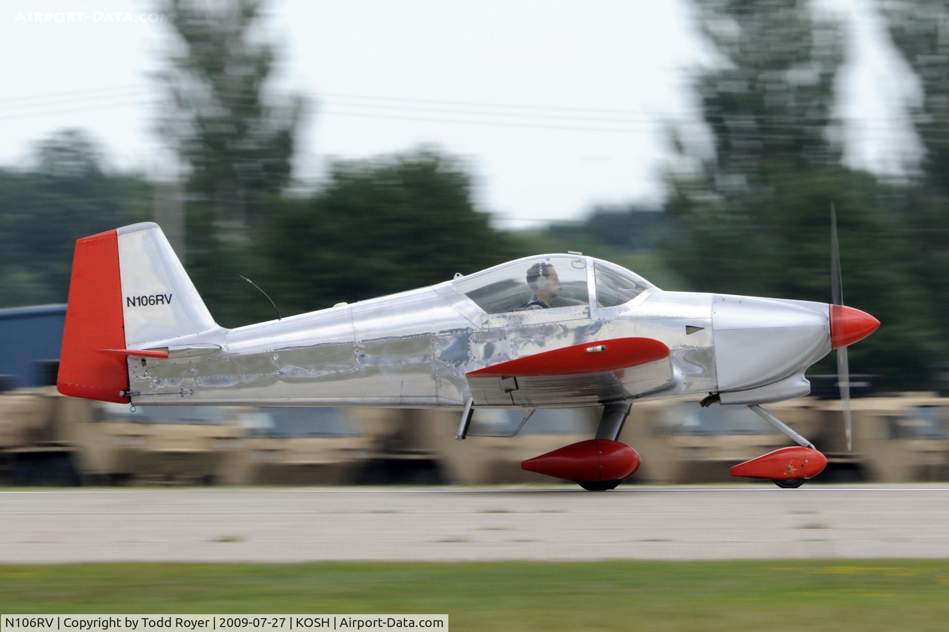 N106RV, 1998 Vans RV-6A C/N 22960, Departing OSH on 18