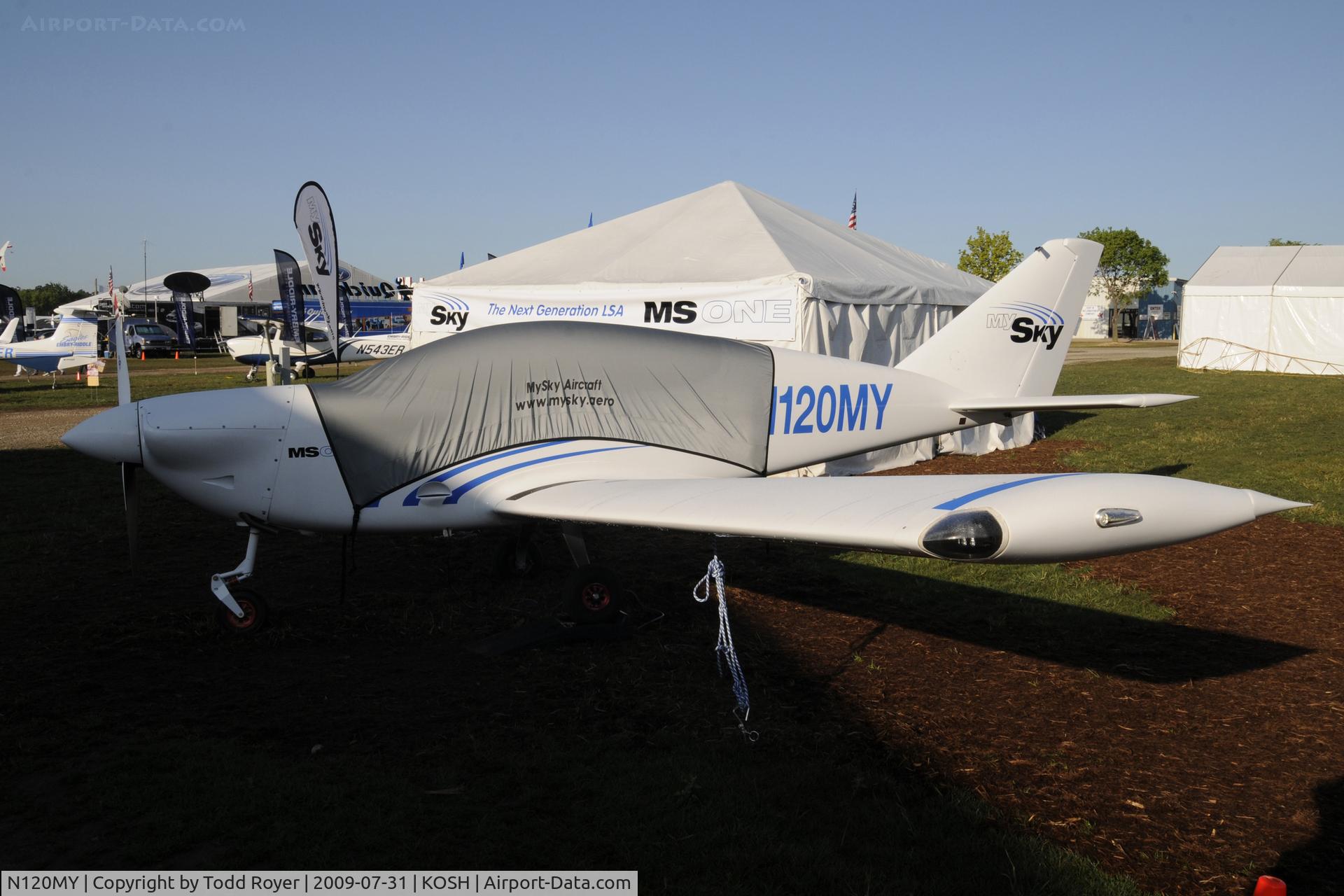 N120MY, Mysky Aircraft Inc MS-1 C/N 0001, Oshkosh EAA Fly-in 2009
