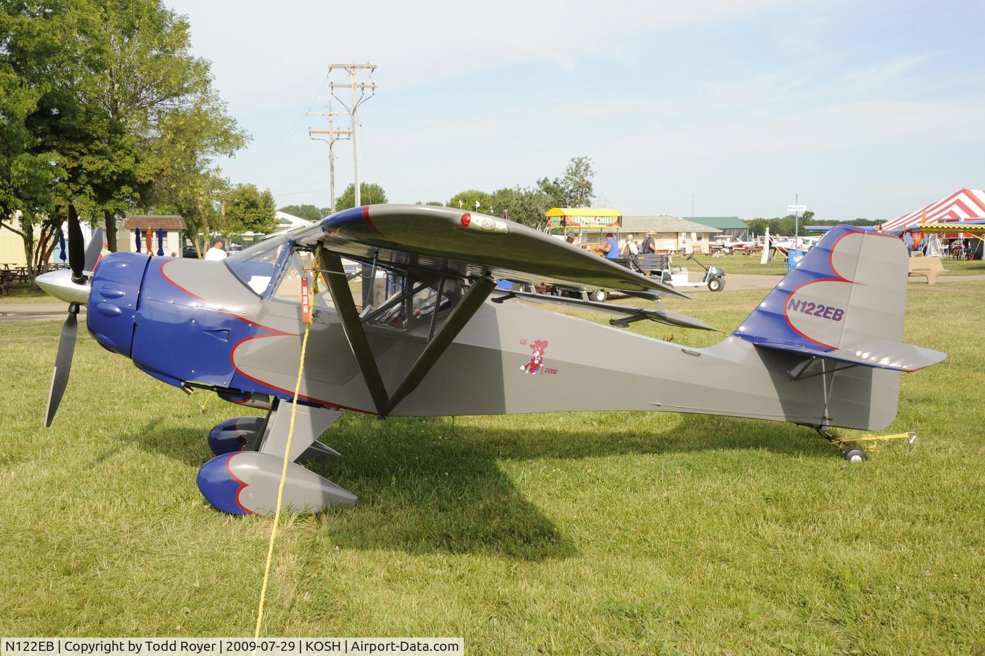 N122EB, 1996 Skystar Kitfox Model 4 Speedster C/N 0022, Oshkosh EAA Fly-in 2009